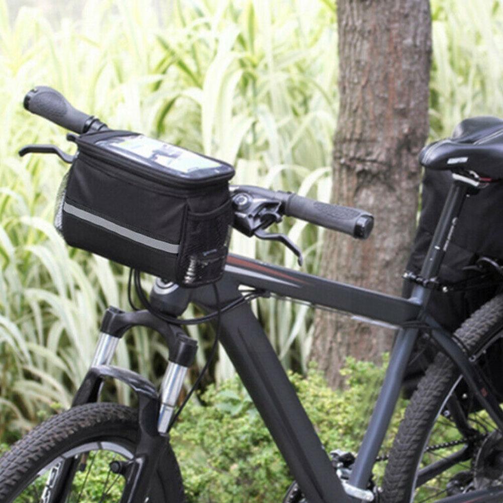 Large Bicycle Bike Handlebar Bag Basket Front Handlebar Storage Waterproof Pack