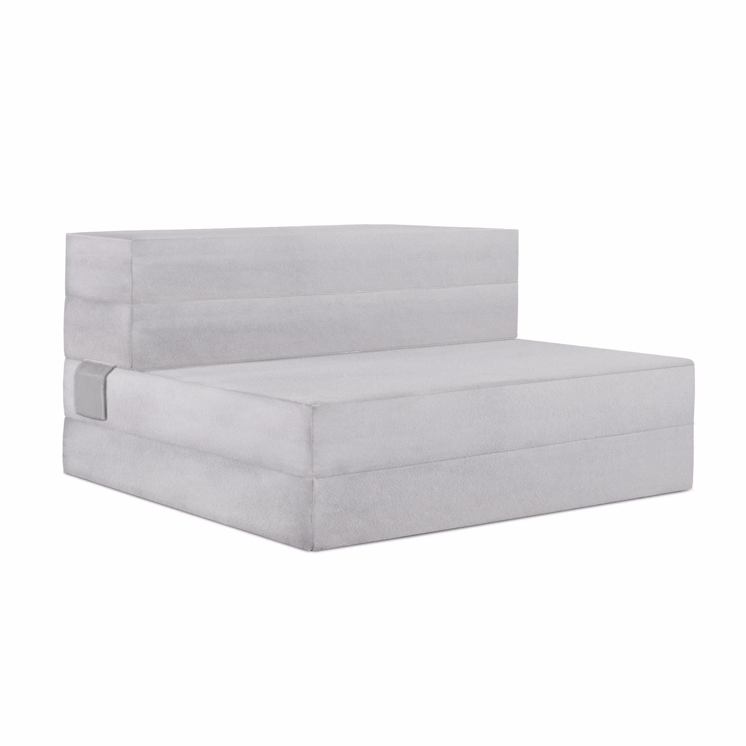 Heyward 4.5” Trifold Sofa + Foam XL Twin Mattress, XL Twin Bed Mattress Folds into Couch