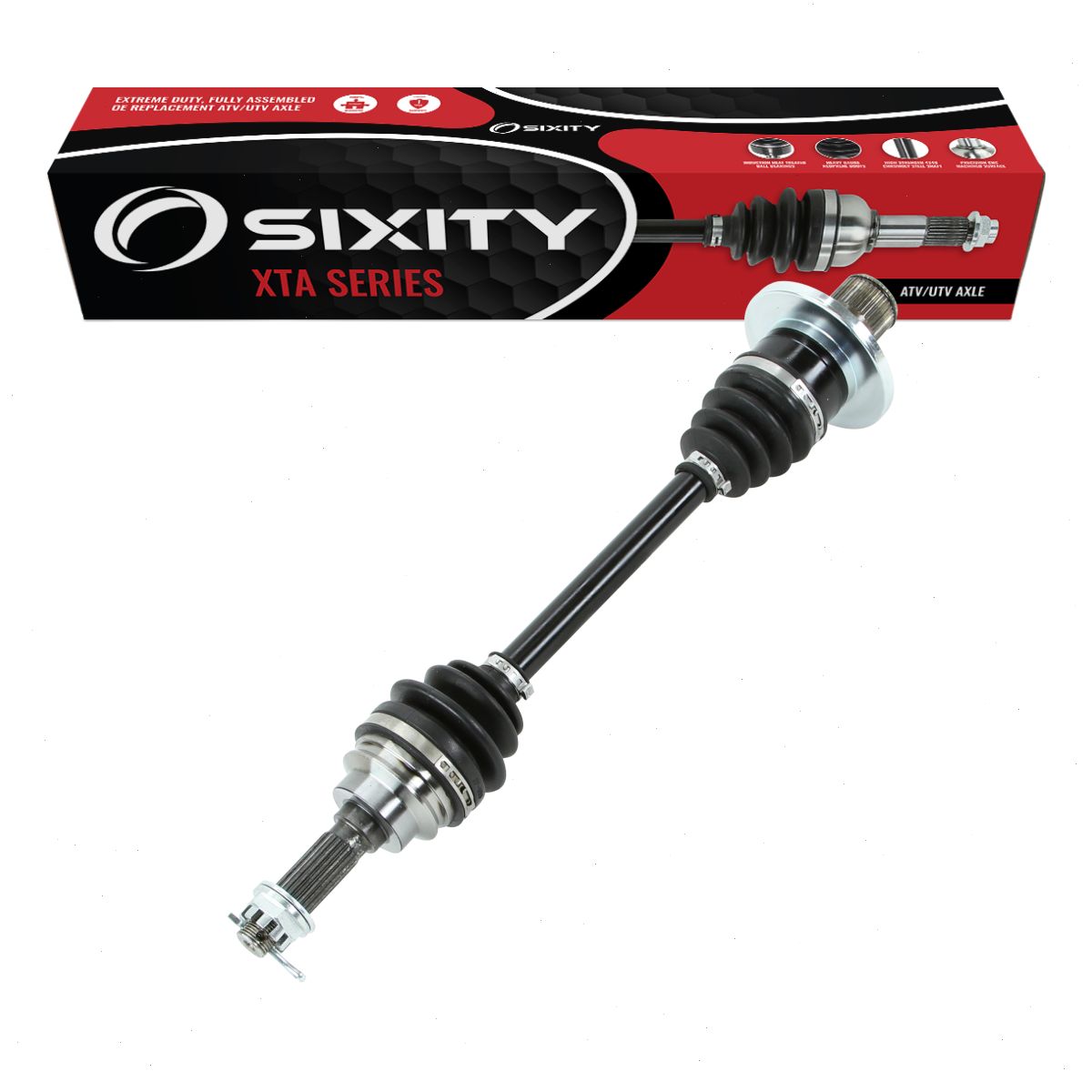 Sixity XTA Rear Right Axle compatible with Suzuki LT-A450X KingQuad AXi 4x4 LT-A500 Power Steering Rugged SE SE+ LT-A500XPS LT-A700X LT-A750 LE LT-A750X LT-A750XPC 2006-2021