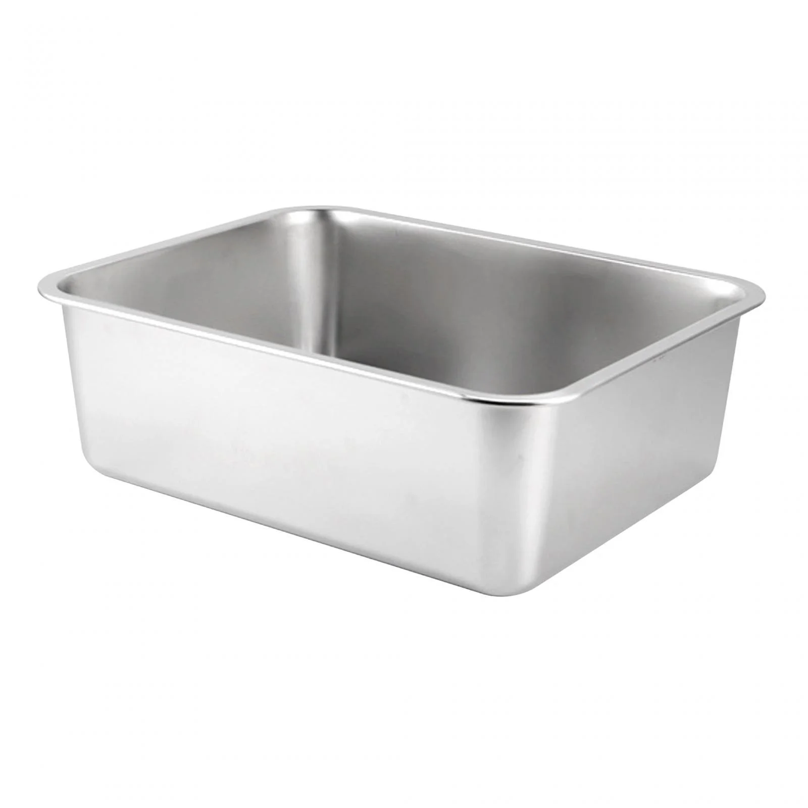 Cat Litter Open Top Stainless Litter Toilet 50cmx35cmx10cm