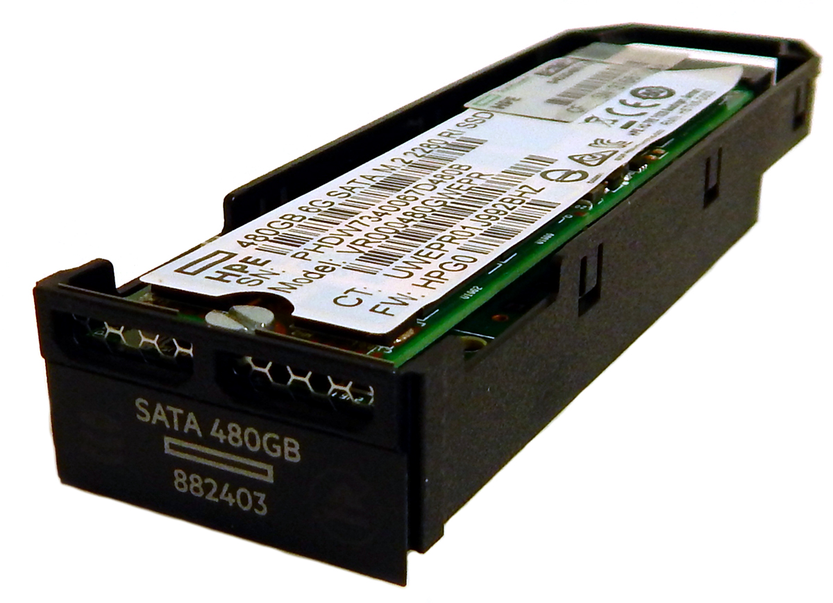 HP 480GB 6G SATA M.2 RI uFF Hot Plug SSD 882403-001 Pull
