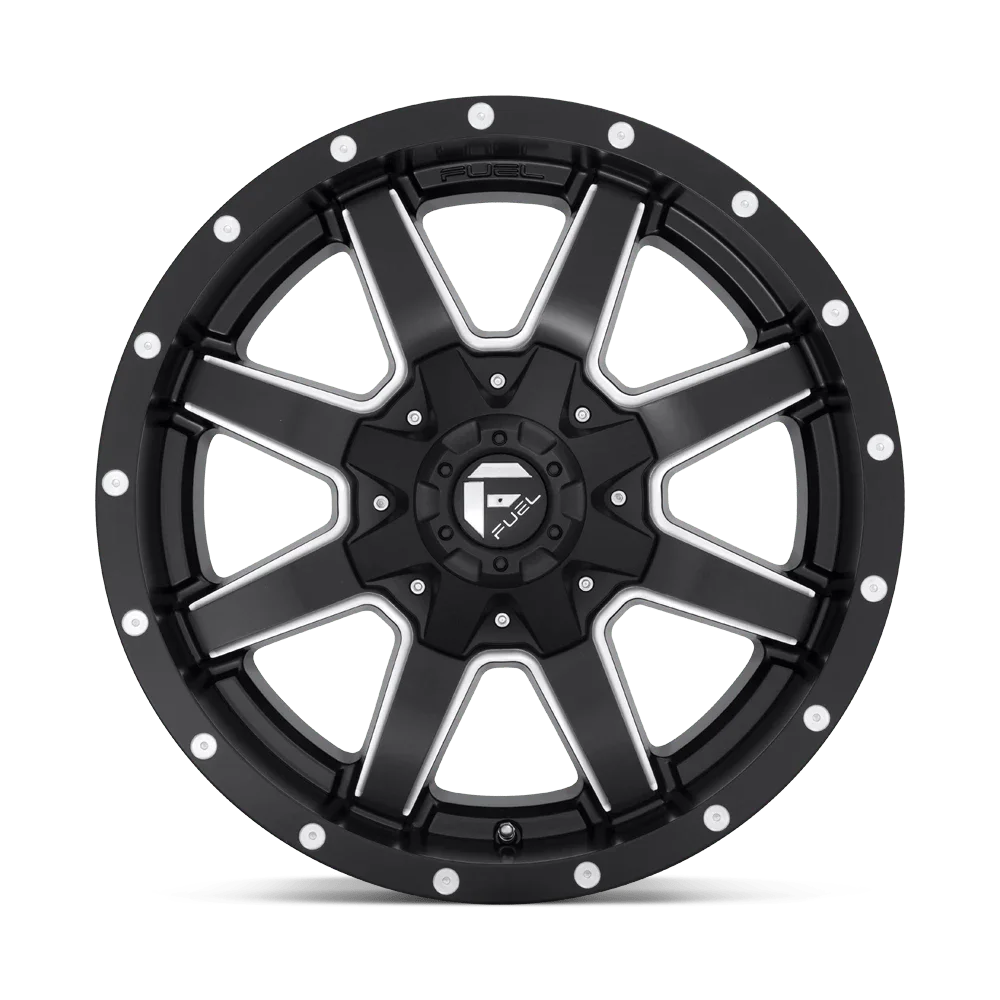 Fuel 1PC Aluminum Rim D538 MAVERICK 18X9in Matte Black Milled Finish, D53818908257