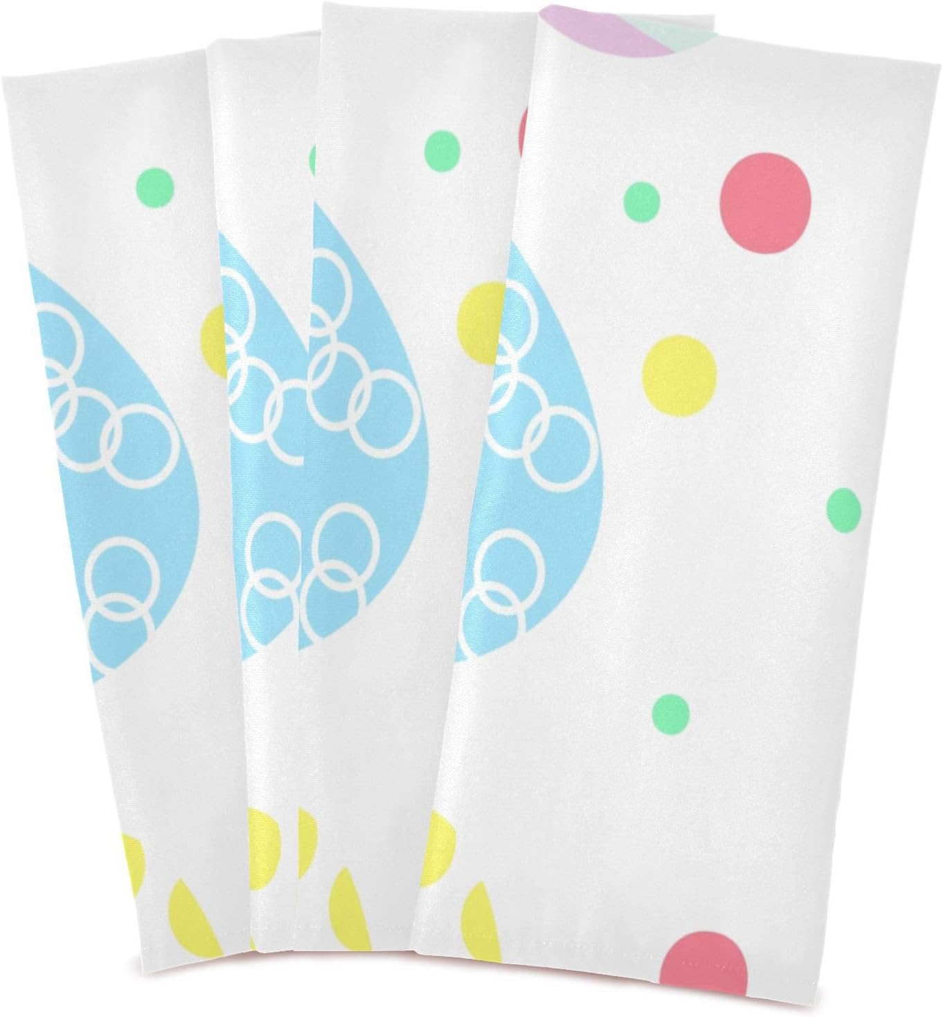 Easter Eggs Colorful Kitchen Dish Towels Soft Tea Towel Set of 6 Absorbent Dishcloths Hand Towels for Drying Dish Cloths 28