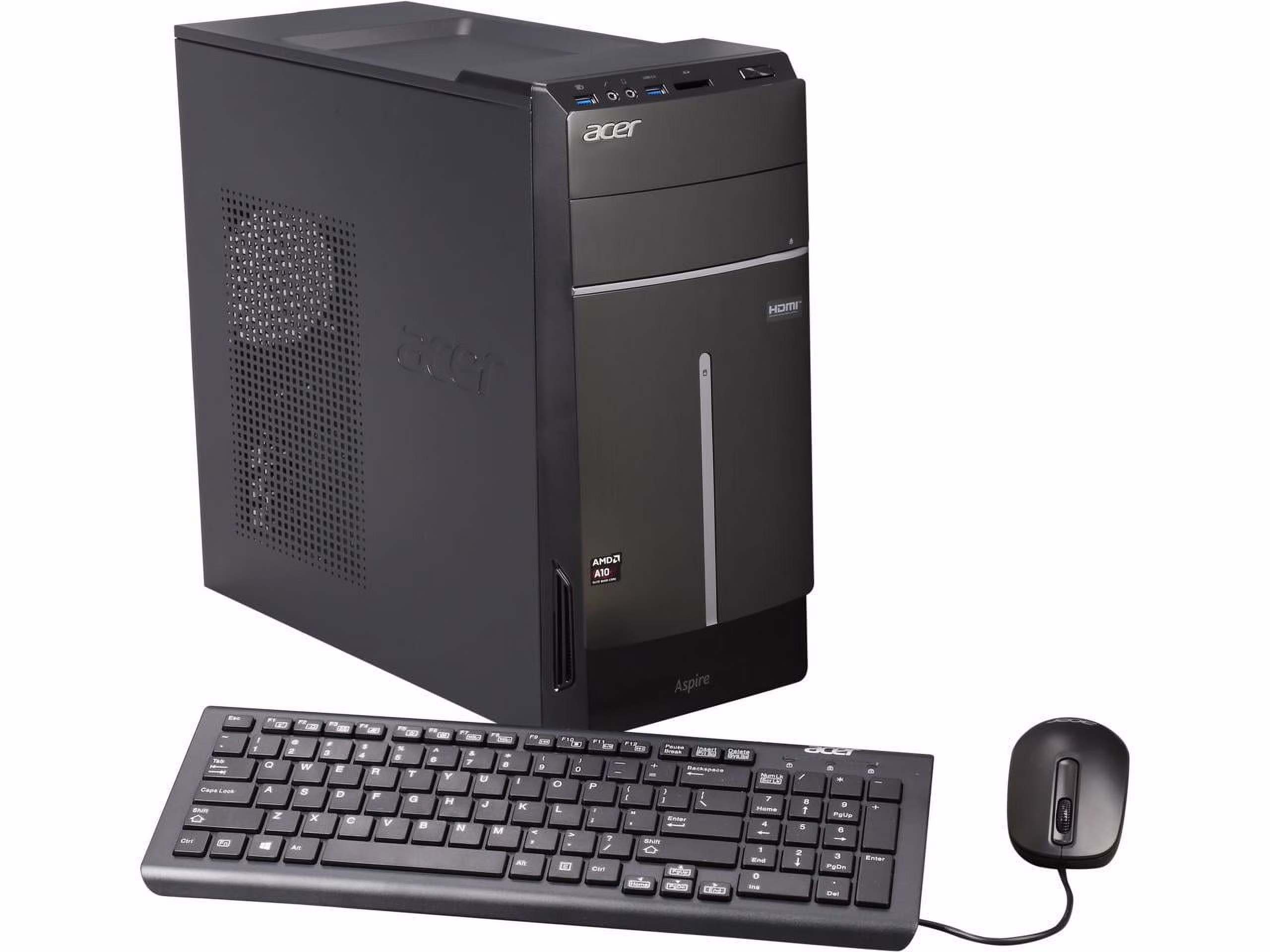 Open Box Acer Aspire TC-120 AMD A10-6700 APU 4GB RAM 1TB HDD AMD Radeon HD 8670D - Black