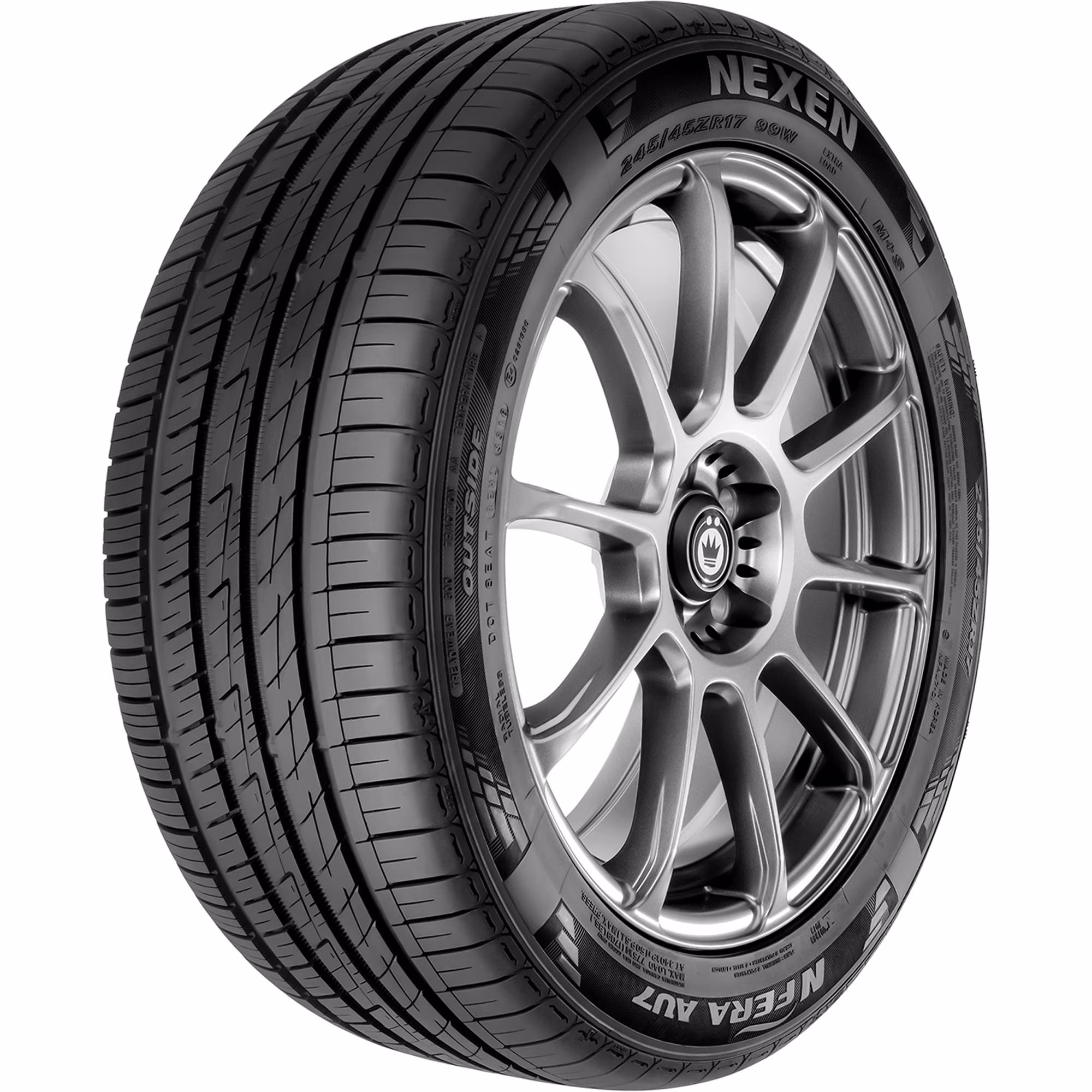 Set of 4 Nexen N'Fera AU7 235/40R18 95W XL Tires Fits: 2012-18 Ford Focus Titanium, 2017-23 Honda Civic Sport Touring