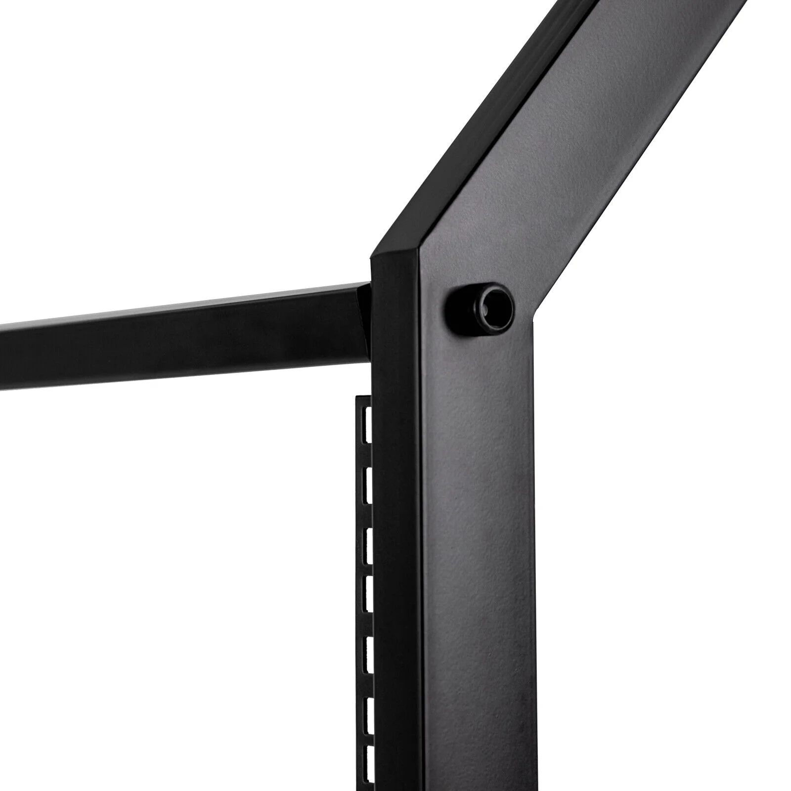 12U/16U Freestanding DJ Mixer Stand  Studio Equipment Cart , Black Angle Adjustable DJ Cart with Wheels