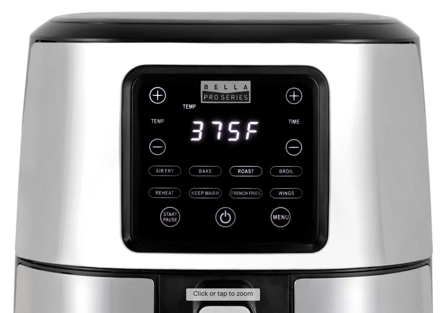 Bella Pro Series - 4.2-qt. Digital Air Fryer with Stainless Steel Finish - Stainless Steel