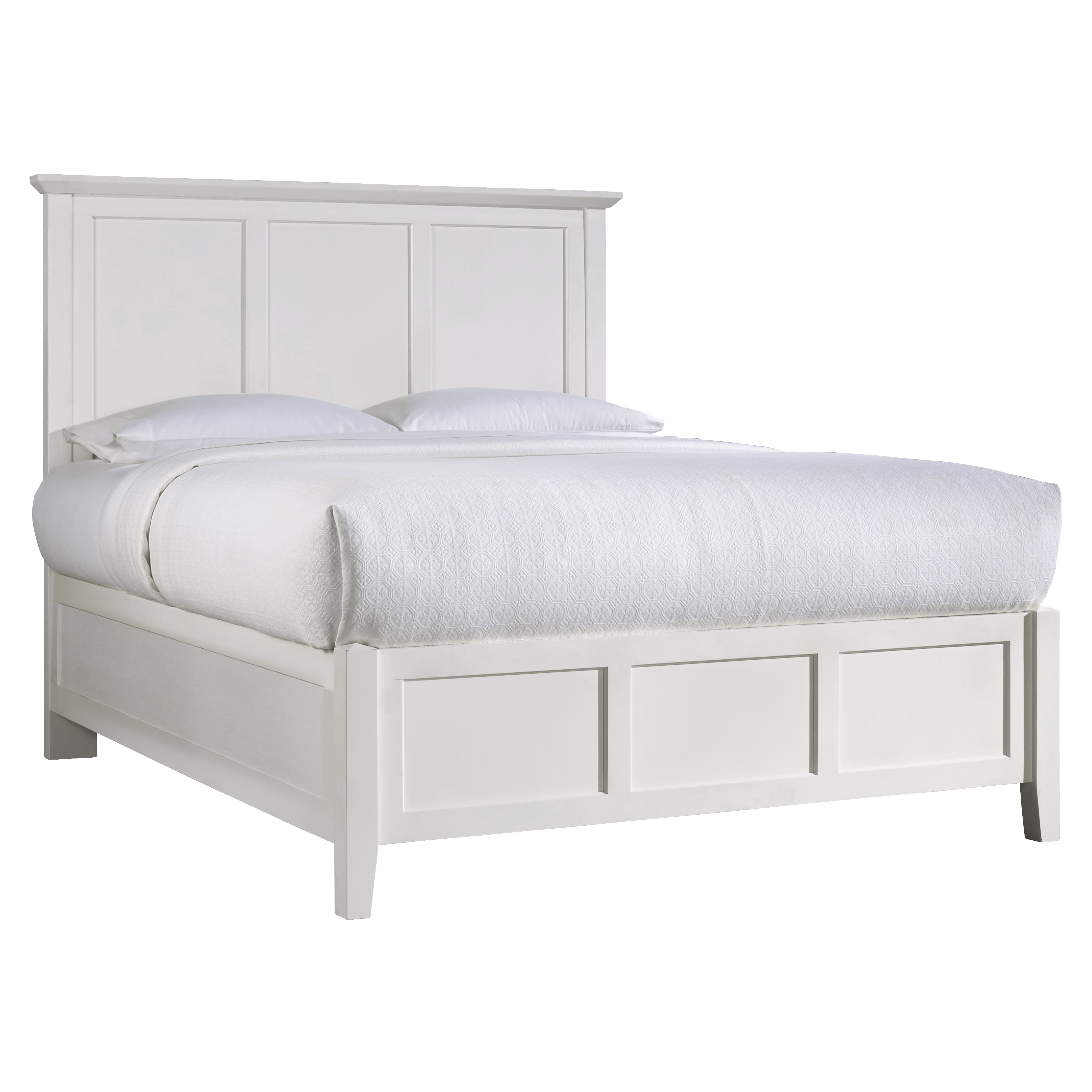 Pantego Shaker Full Bed in White Mahogany