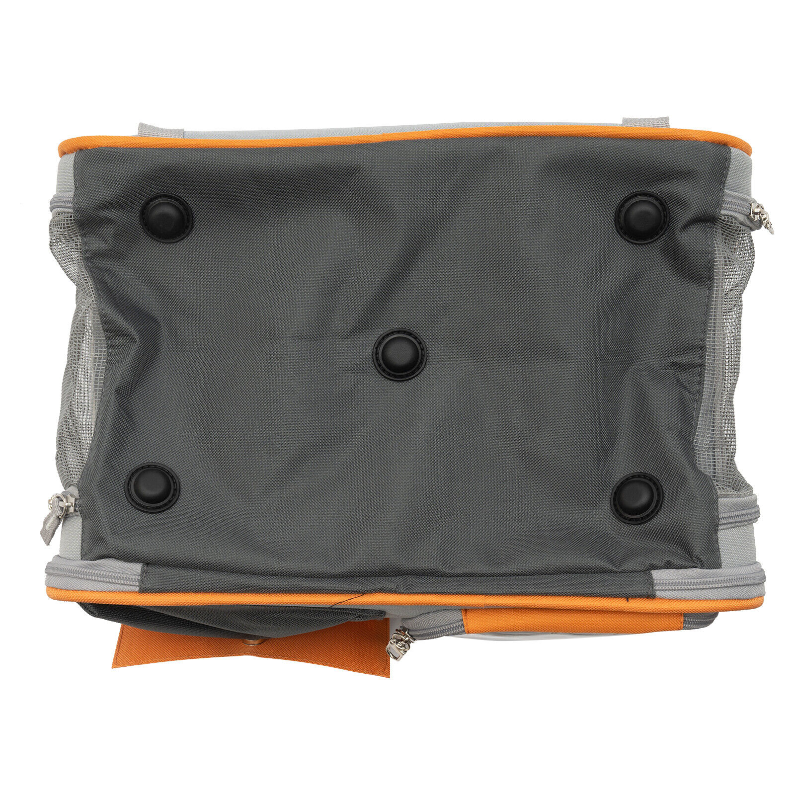 Grey Small Pet Carrier with Wheels Foldable Pet Carrier Bag with Telescopic handle