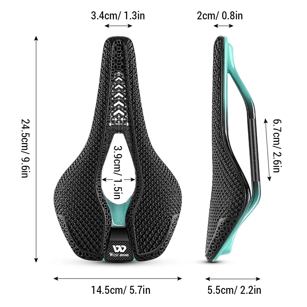 Apexeon Ultralight Road Bike Seat - Carbon Fiber 3D Printed Saddle for Lightweight and Efficient Riding