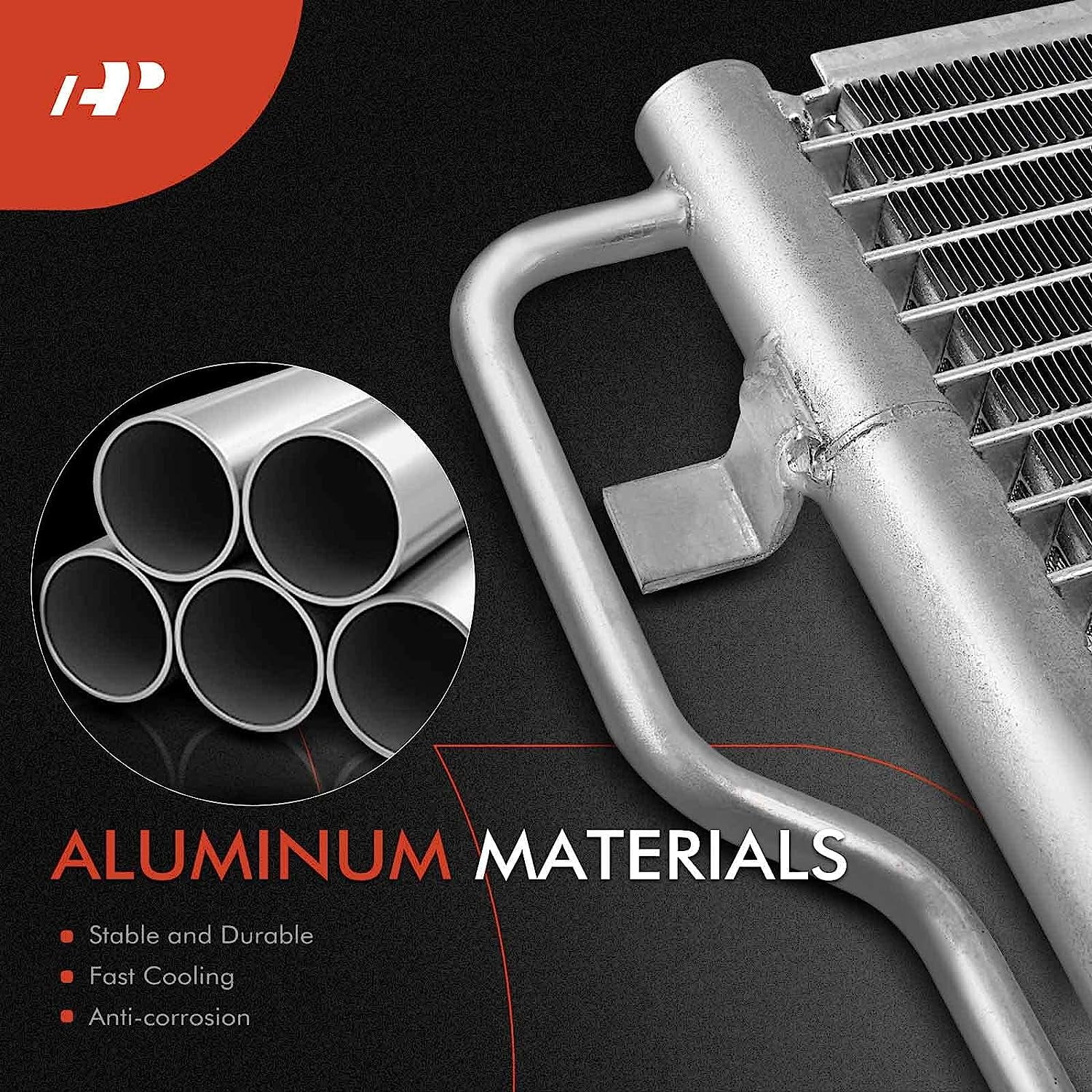 A-Premium Air Conditioning A/C Condenser Compatible with Jeep Compass 2017-2021, Renegade 2015-2021 & Fiat 500X 2016-2018 & Ram ProMaster City 2015-2022, L4 2.4L, Replace# 30093, 68273402AA