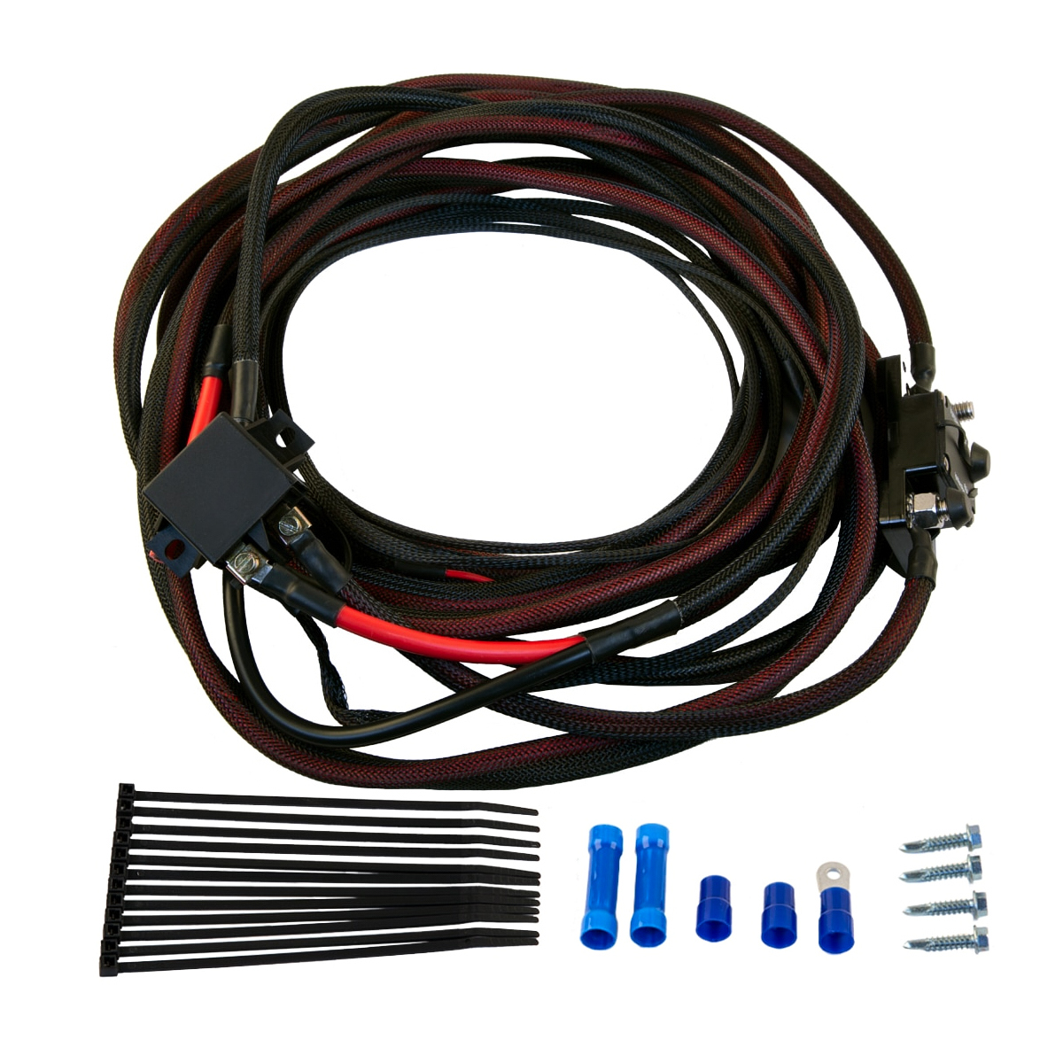 Aeromotive Fuel Pump 60-Amps Deluxe Wiring Harness Red And Black 16308