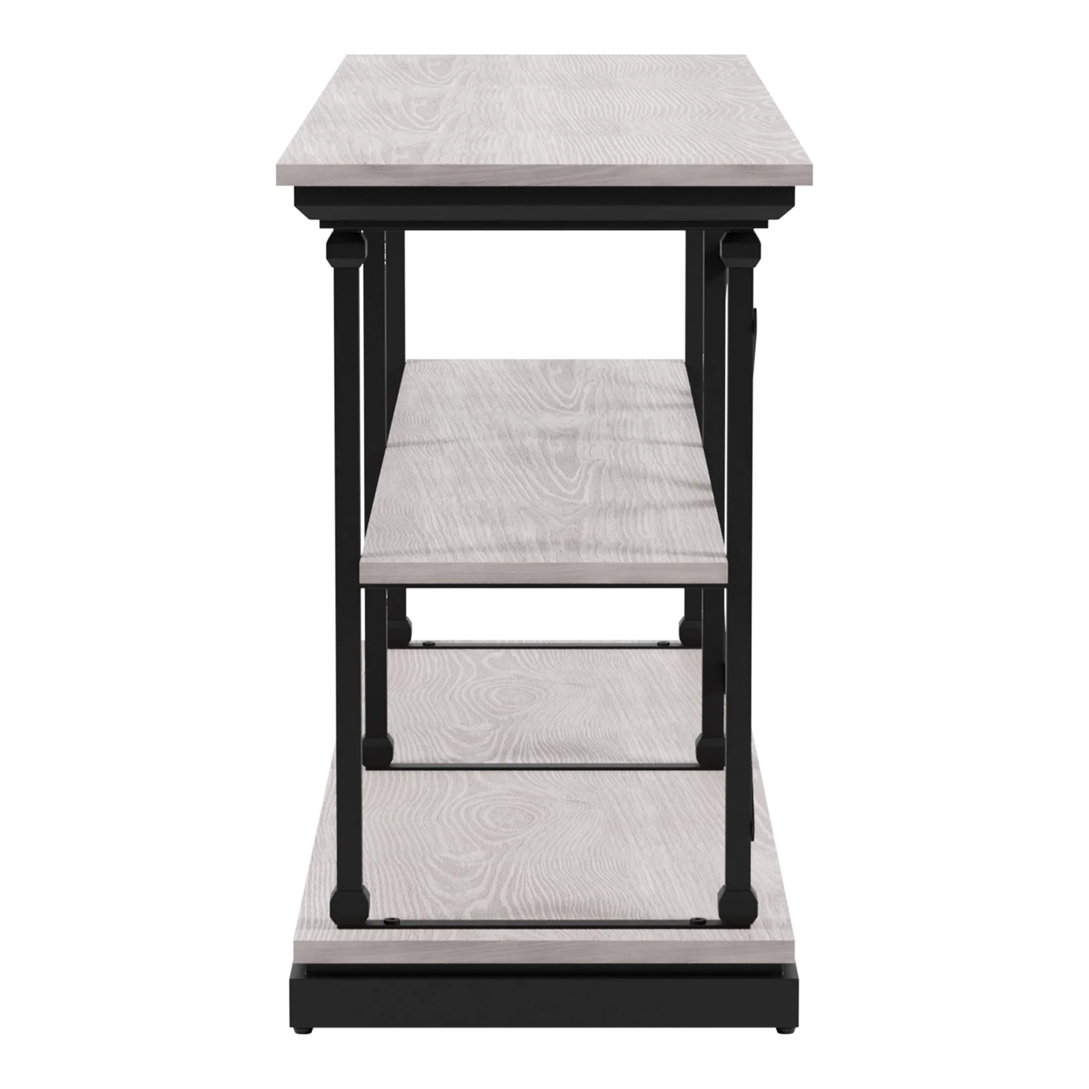 Furniture of America Laem 2-Shelf Console Table, Antique White