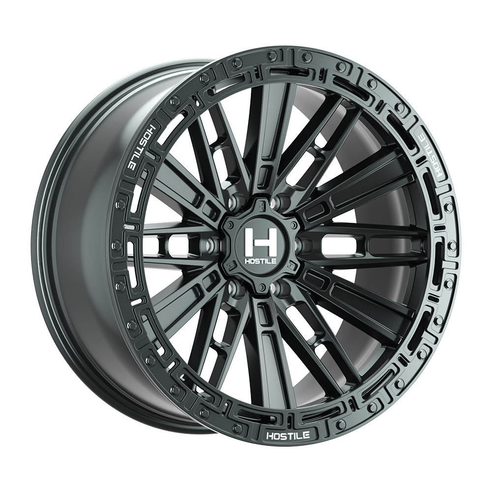 17x9 Hostile H129 Mojave Asphalt (Satin Black) Wheel 5x5 (0mm)