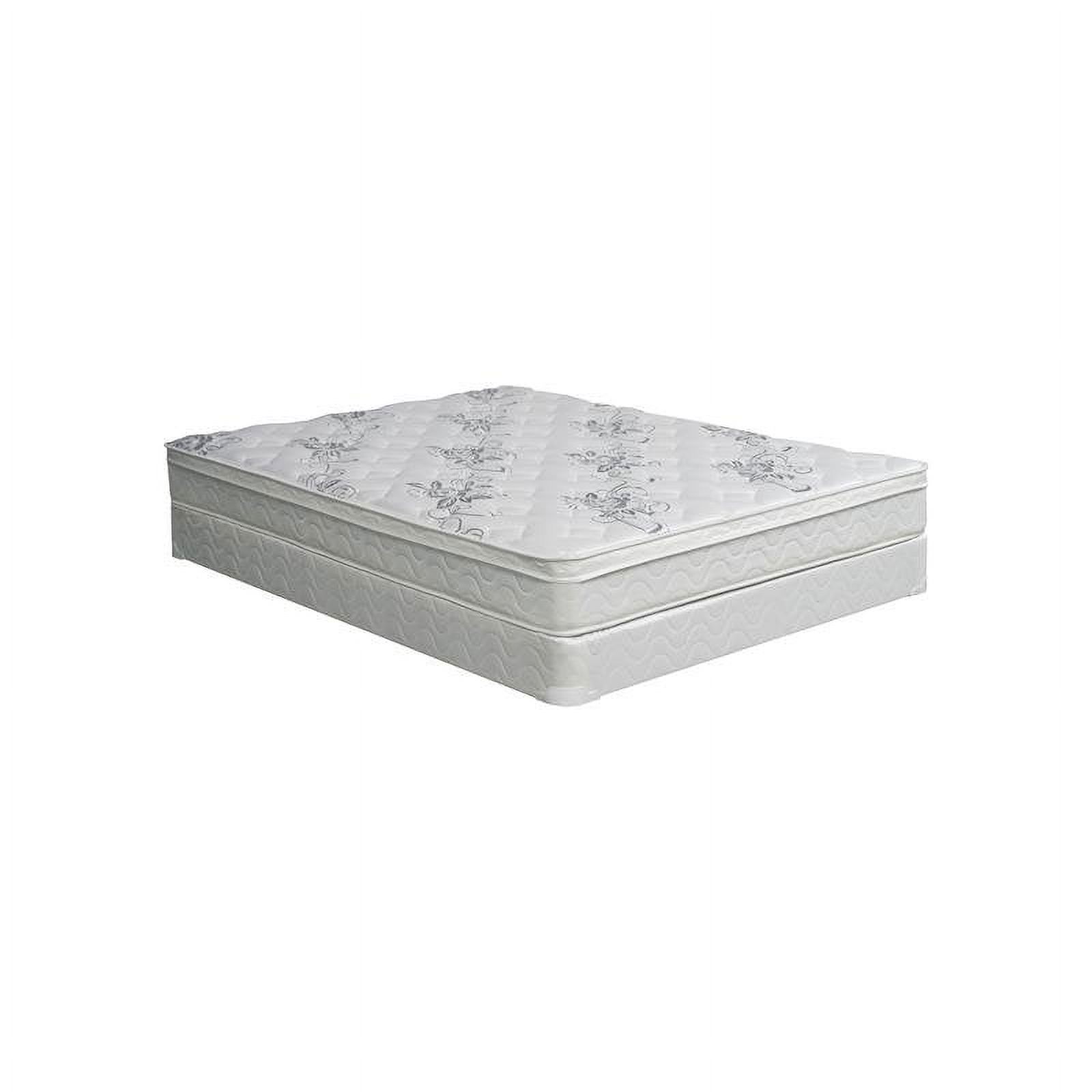 Furniture of America Kya Fabric 9-Inch Full Euro Top Mattress in White