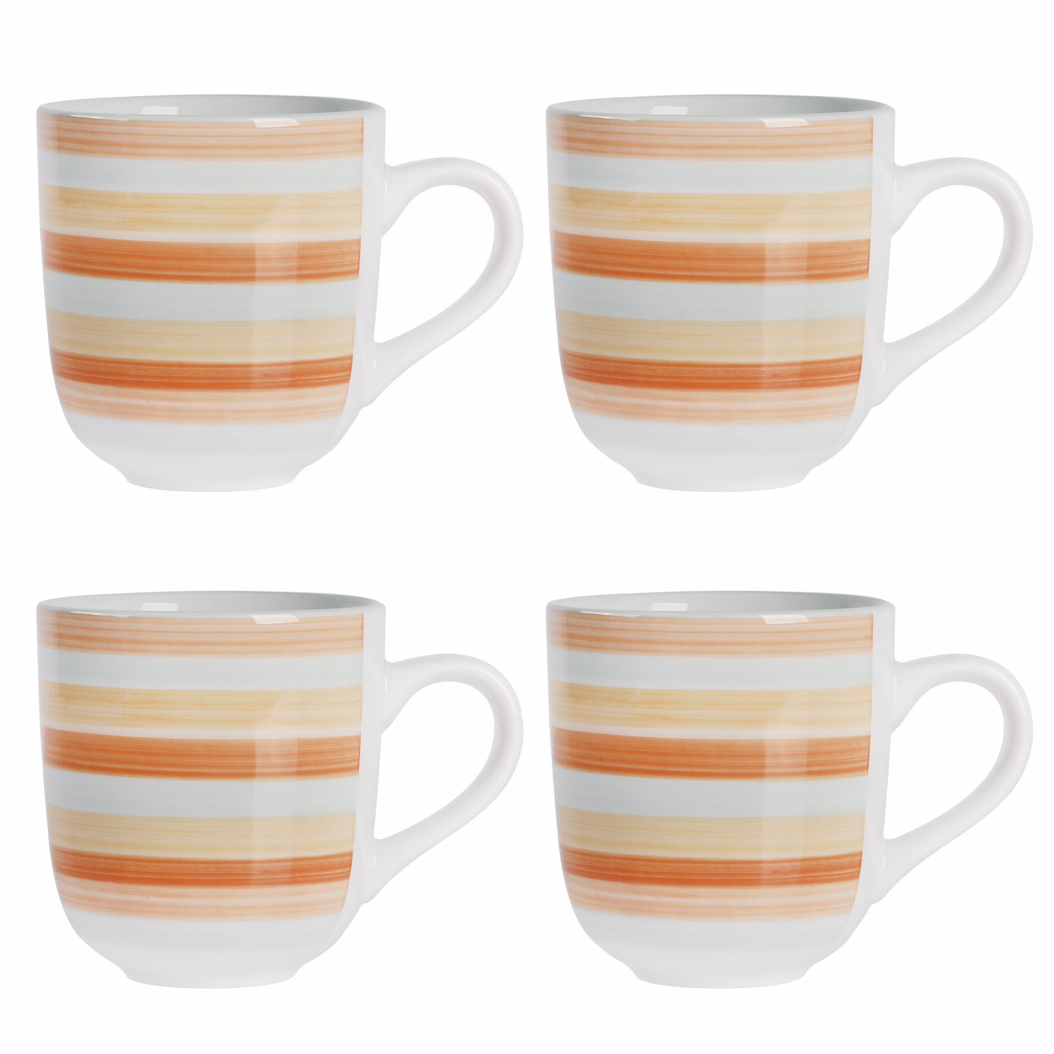 Wanda June Home Vintage Stripe 14-ounce Stoneware Mugs, Set of 4 by Miranda Lambert