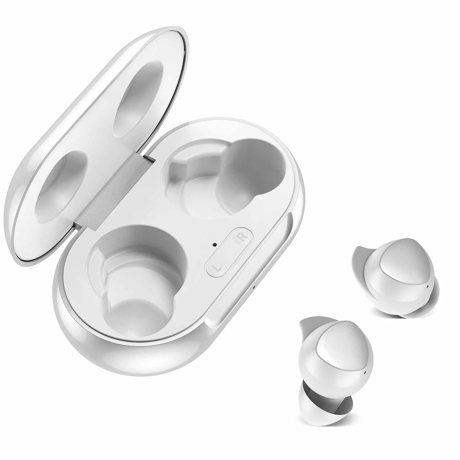 UrbanX Street Buds Plus For Kids - True Wireless Earbuds w/Hands Free Controls (Wireless Charging Case Included) - White