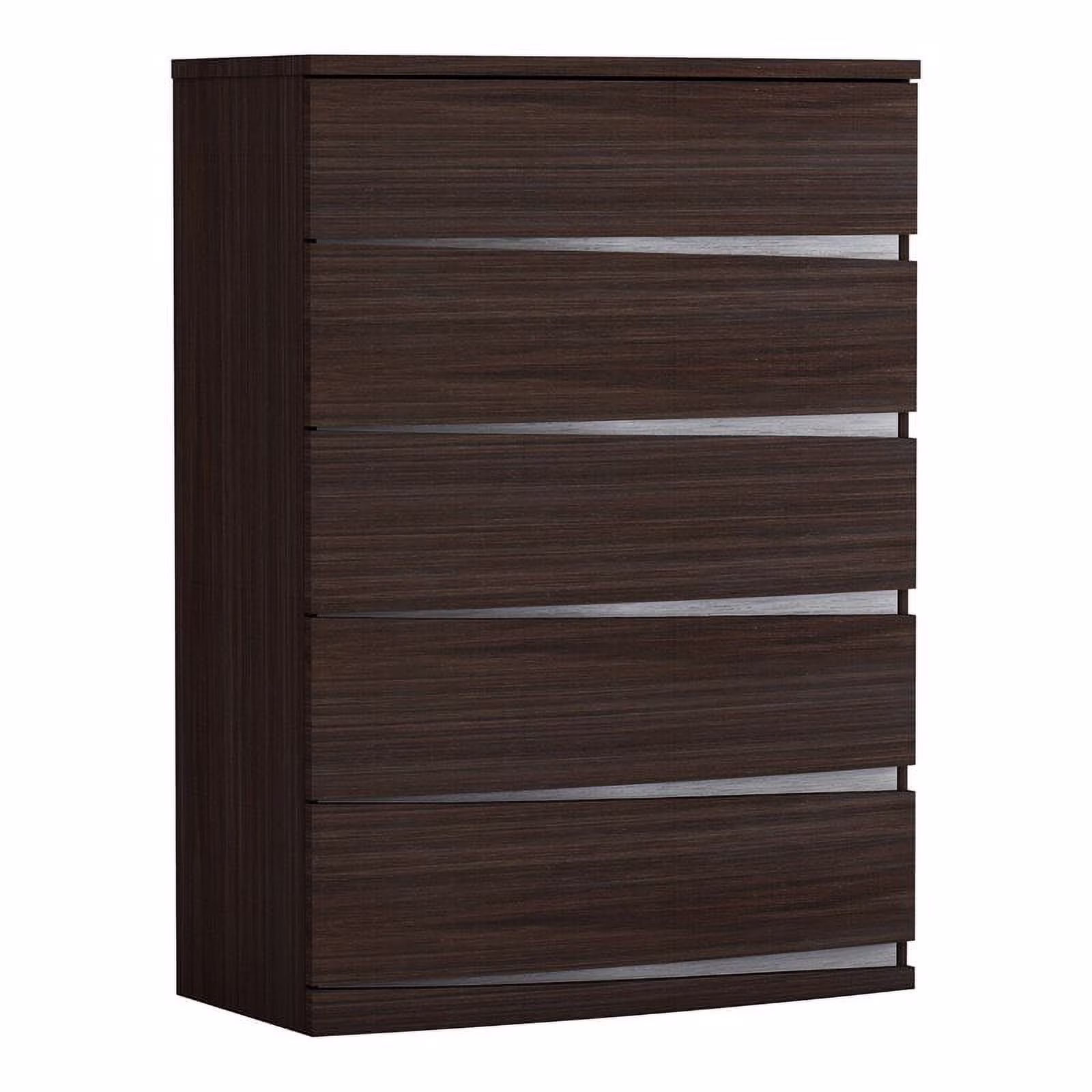 Titan Furnishings Grand Modern Lacquer Wood Chest in Black Wenge