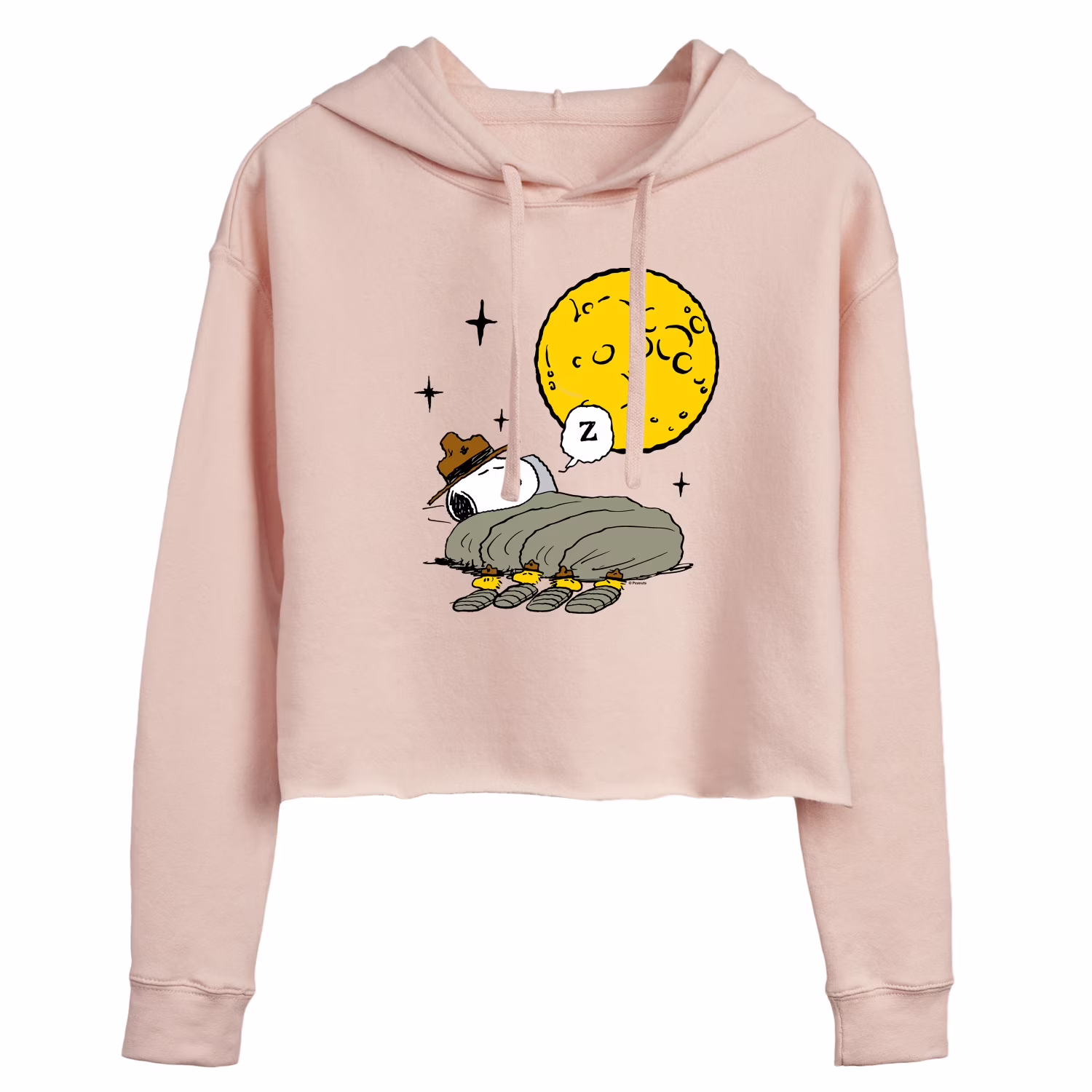 Peanuts - Nightfall - Juniors Cropped Pullover Hoodie