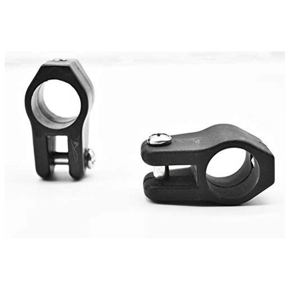 Marine City 2 Pcs Bimini Top Boat Black Round Nylon Jaw Slide for 7/8 inches Tube Nylon, Tube Size: 7/8 inches