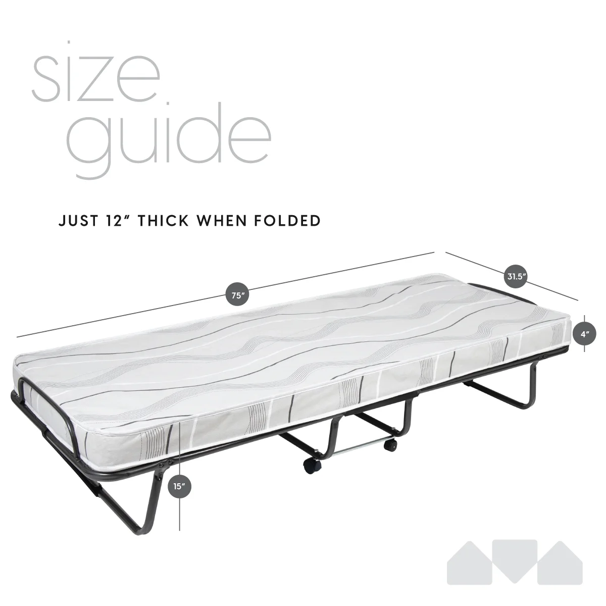 Milliard Lightweight Folding Cot with Mattress 31