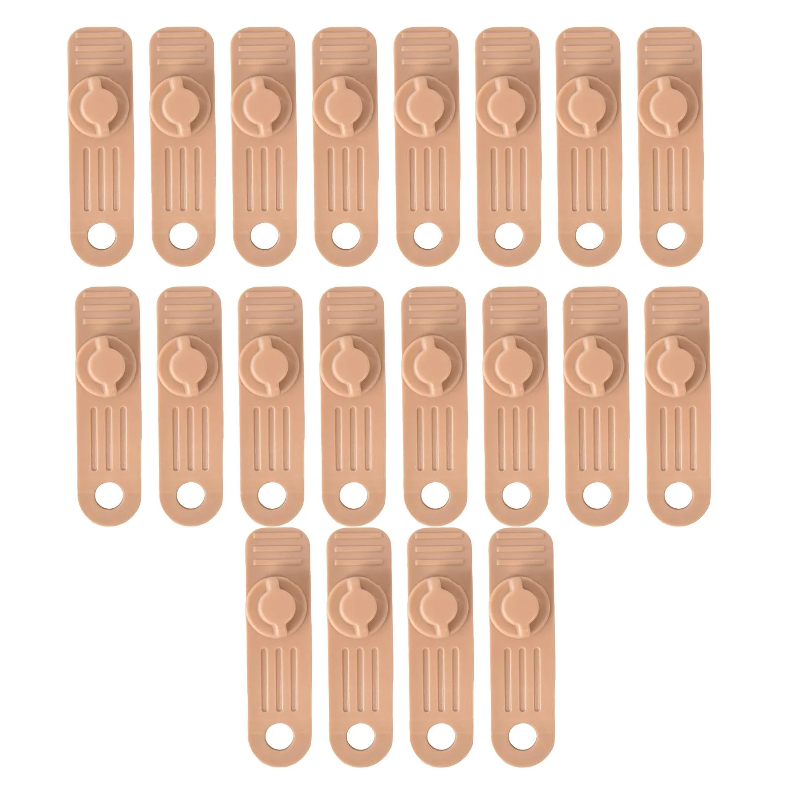 Tarp Clips Tent Clip Multipurpose Adjustable Windproof Reusable Awning Clamps Lock Grip for Awnings Hiking Car Covers Swimming Pool Covers Khaki 20pcs