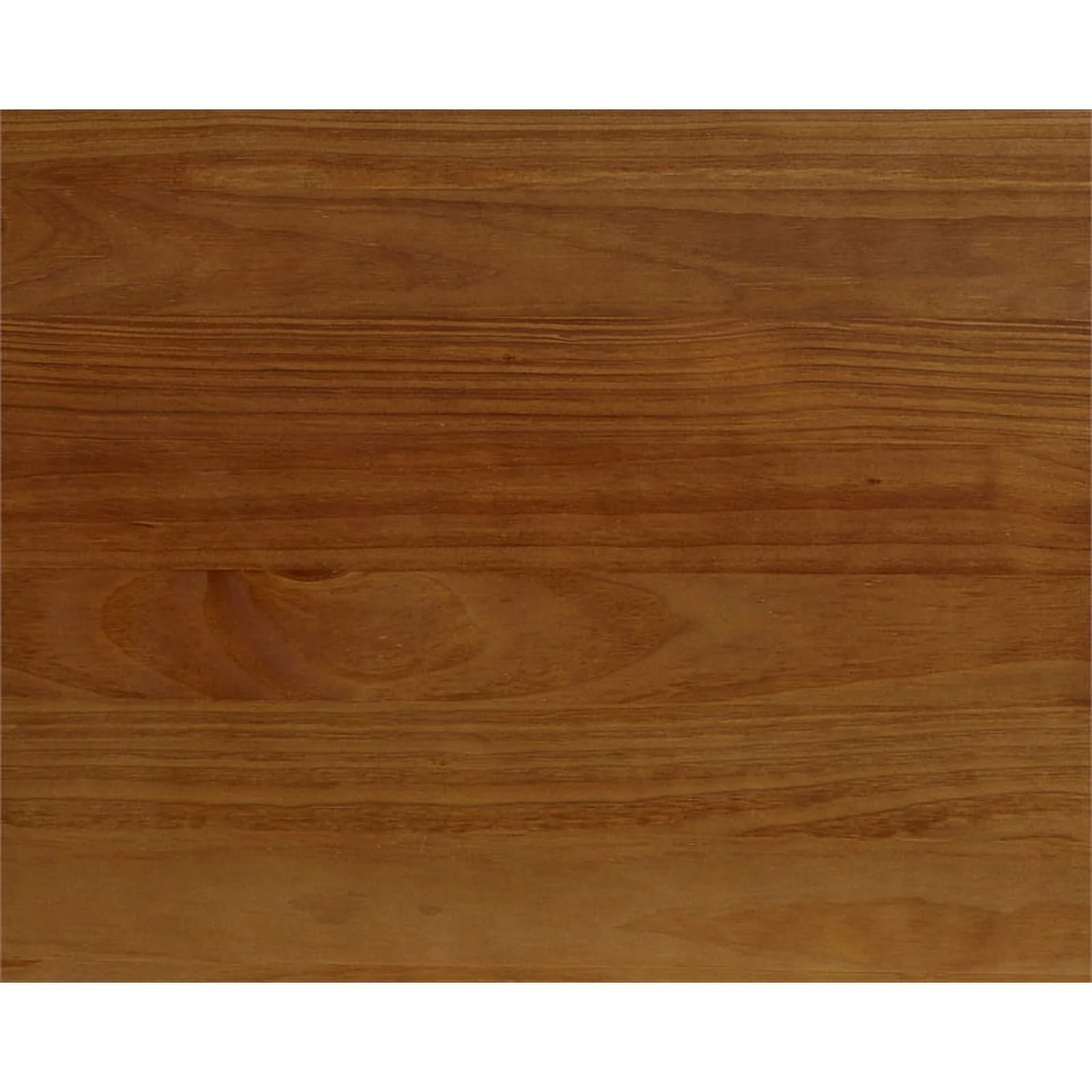 Pemberly Row Mid-Century Solid Wood Queen Panel Bed in Castanho Oak