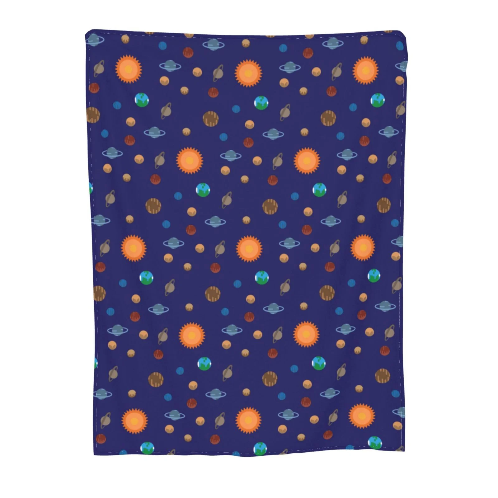Universe Outer Space Galaxy Pattern Throw Blanket, Super Soft Anti-Pilling Flannel Bed Blankets, 40