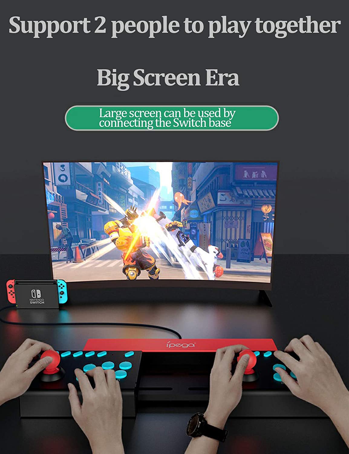 Switch Host Doubles Rocker NS Lite Game Console Arcade Rocker Controller Plug and Play with Bursts