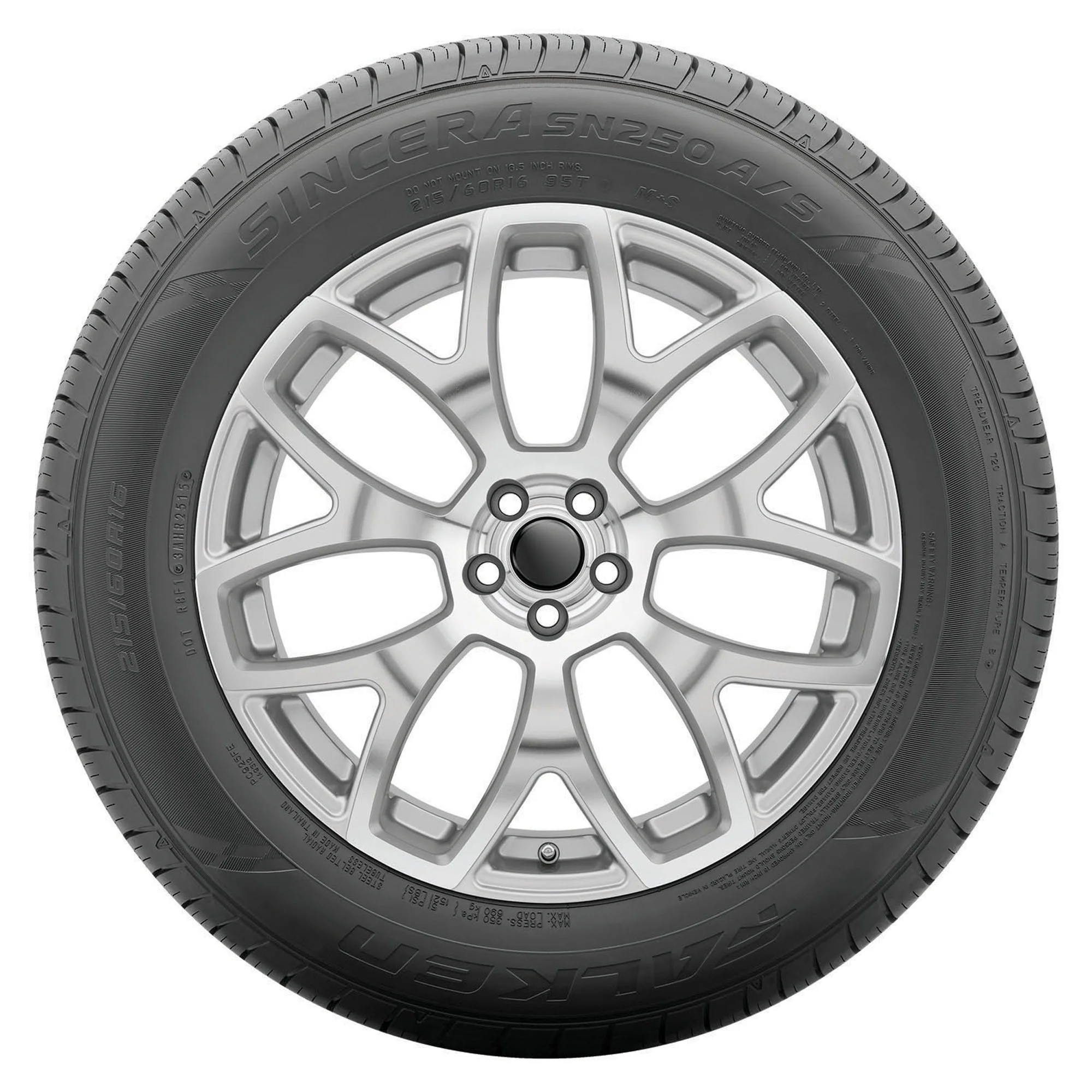 Set of 4 Falken Sincera SN250 A/S 215/65R15 96T Tires Fits: 2001-03 Toyota Sienna XLE, 1998-2000 Nissan Frontier XE
