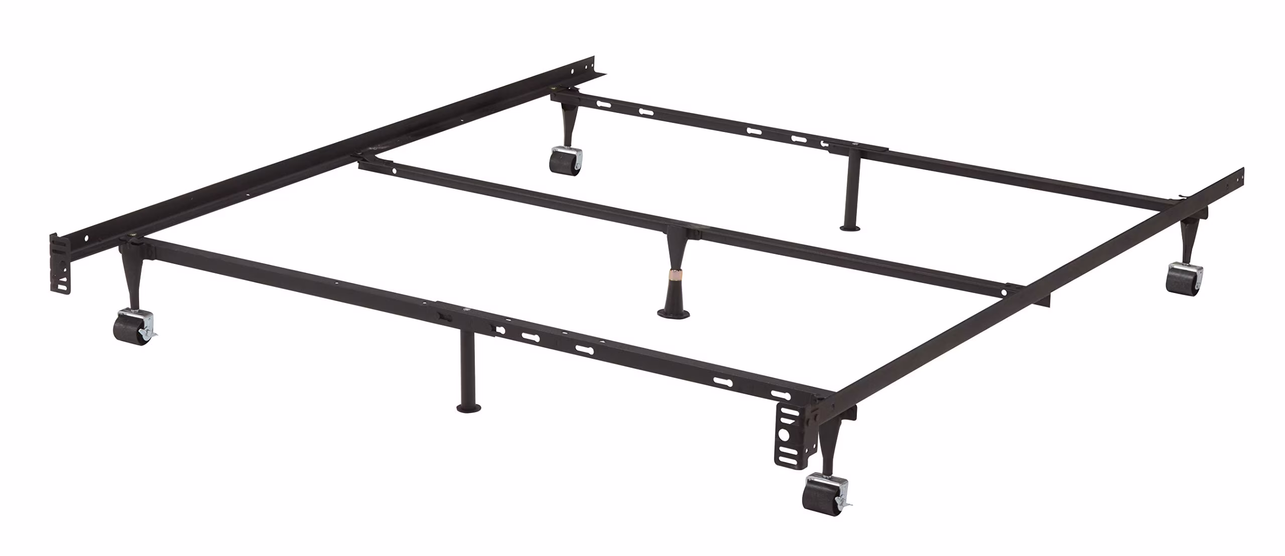 Kings Brand Furniture Heavy Duty Commercial Metal Adjustable Bed Frame for Twin/Full/Queen Sizes