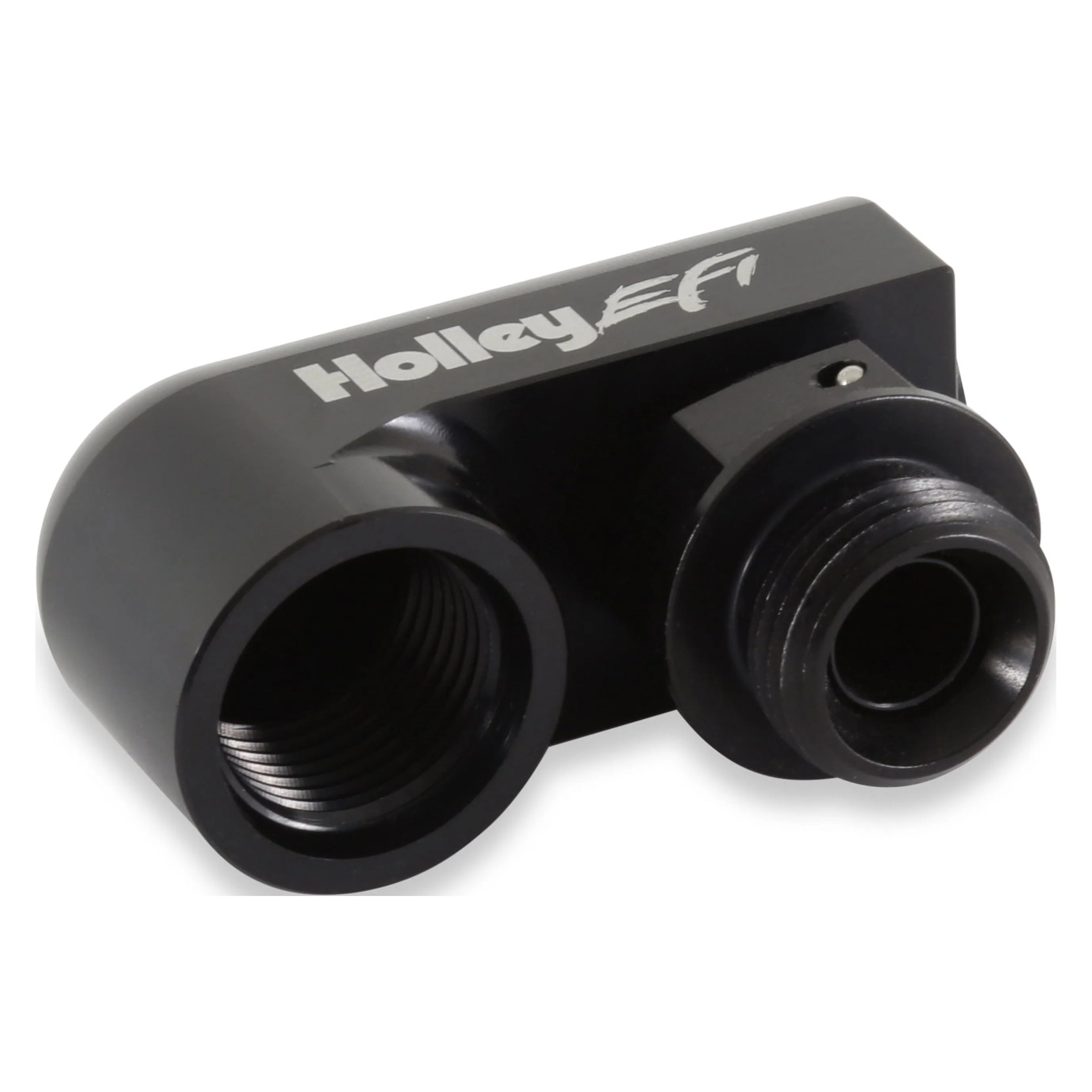 Holley EFI 534-321 180 Degree Fuel Fitting Assembly - Black Finish