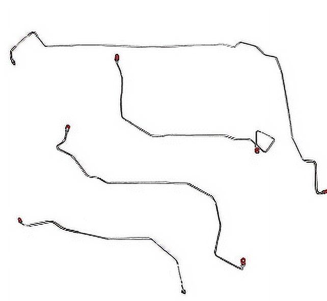 04-05 Aurora, Lesabre, Bonneville Front Brake Line Kit; Steel-AKT0401OM