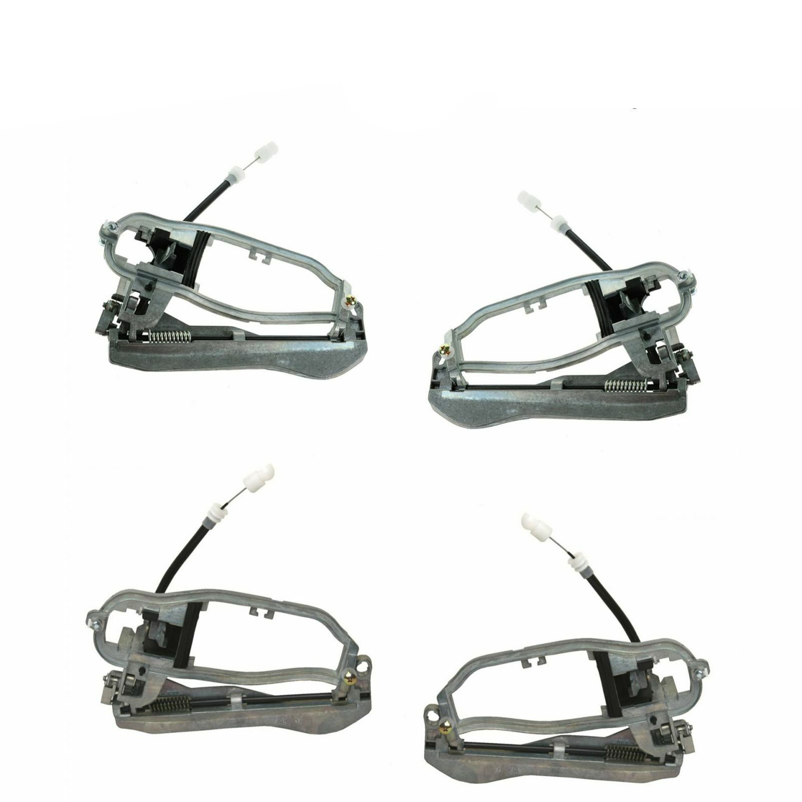 Teledu Front Rear Exterior Door Handle Carrier Kit Set 4pc For 2000-2006 BMW X5 X5 E53