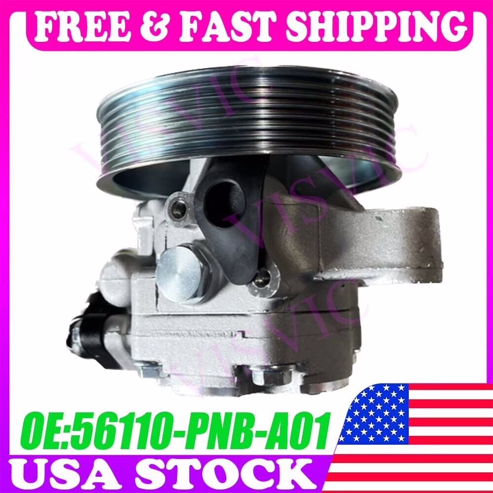 Power Steering Pump For 2002-2011 Honda Accord CR-V Acura TSX RSX 56110-PNB-A01