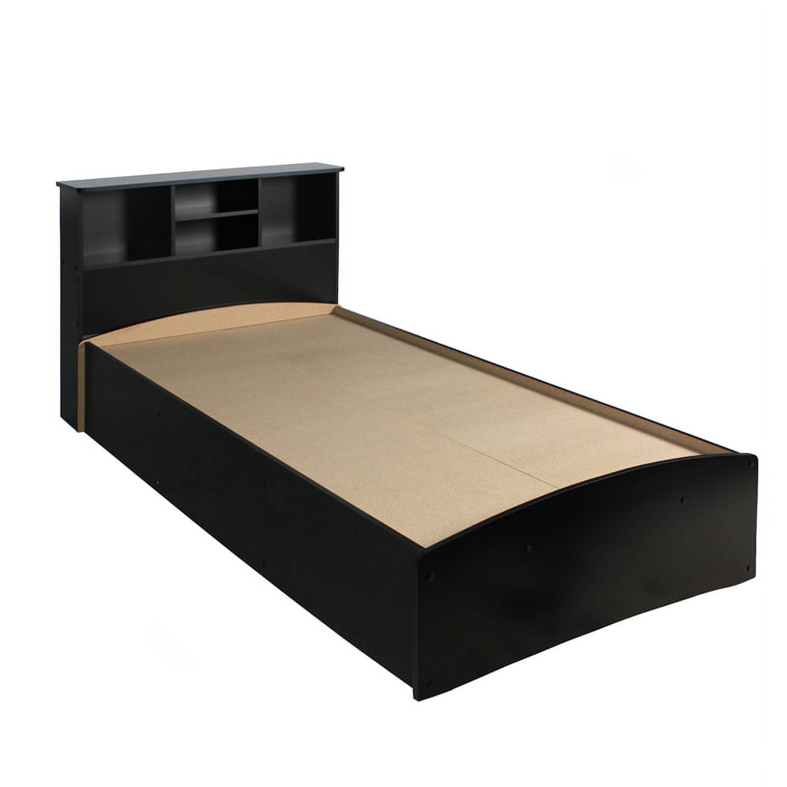 Home Square 2-Piece Set with Queen Captains Bed & 5-Drawer Tall Chest Wardrobe