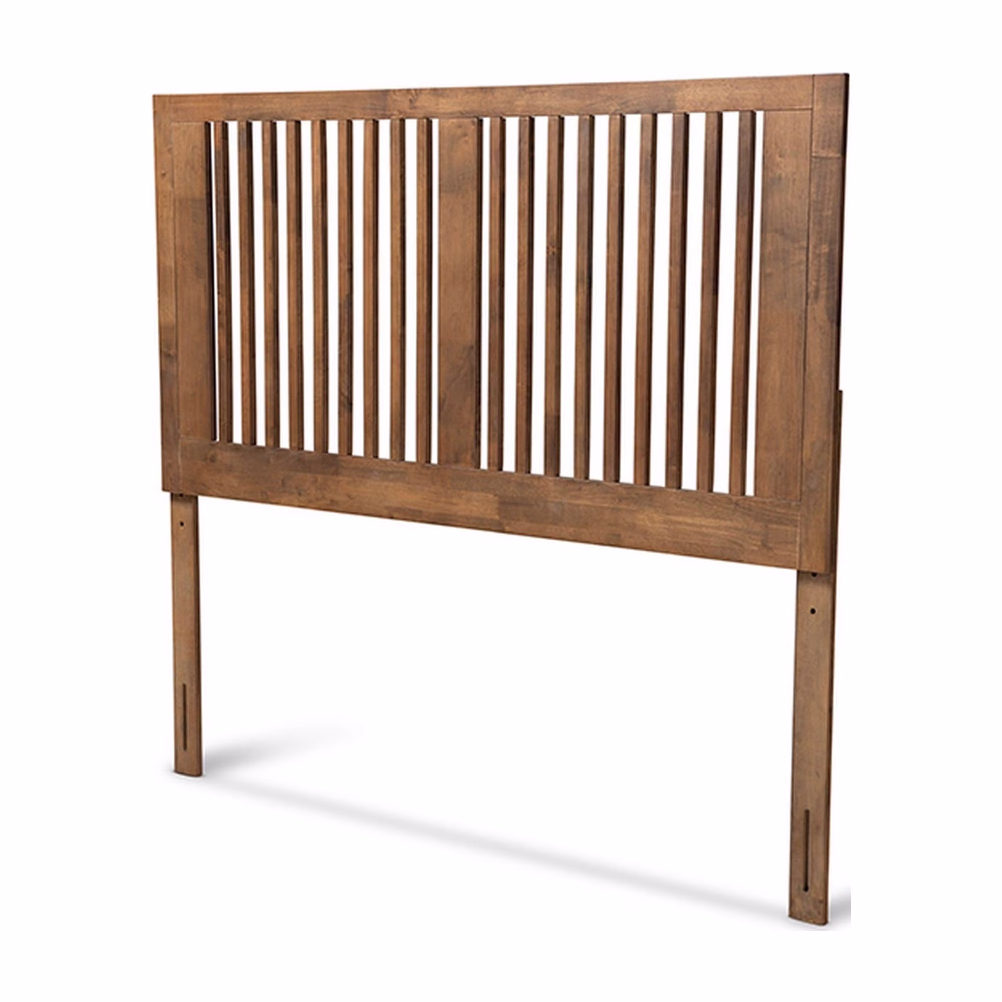 Harena Modern and Contemporary Transitional Ash Walnut Finished Wood King Size Headboard
