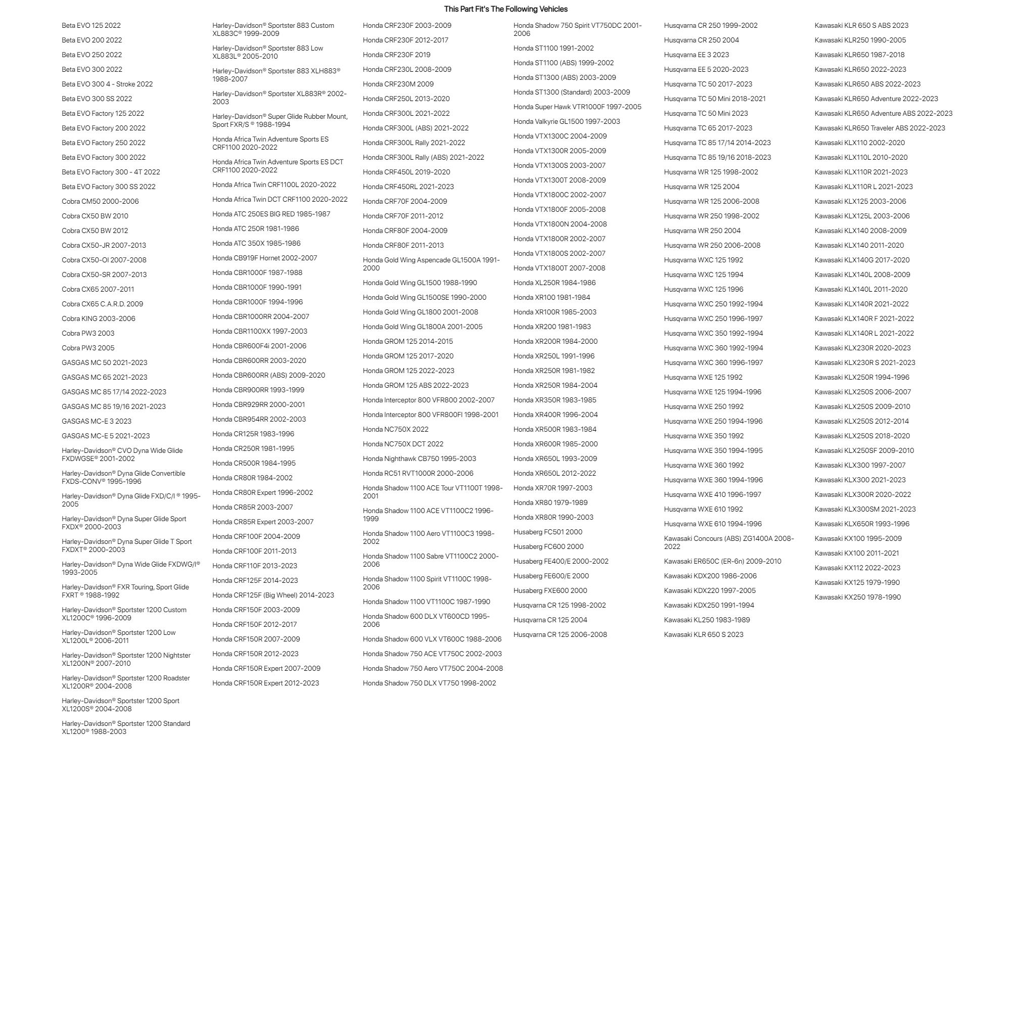 Tusk Adjustable Fork Seal Driver 26-45mm For Yamaha V-Star 650 Classic 1998-2010