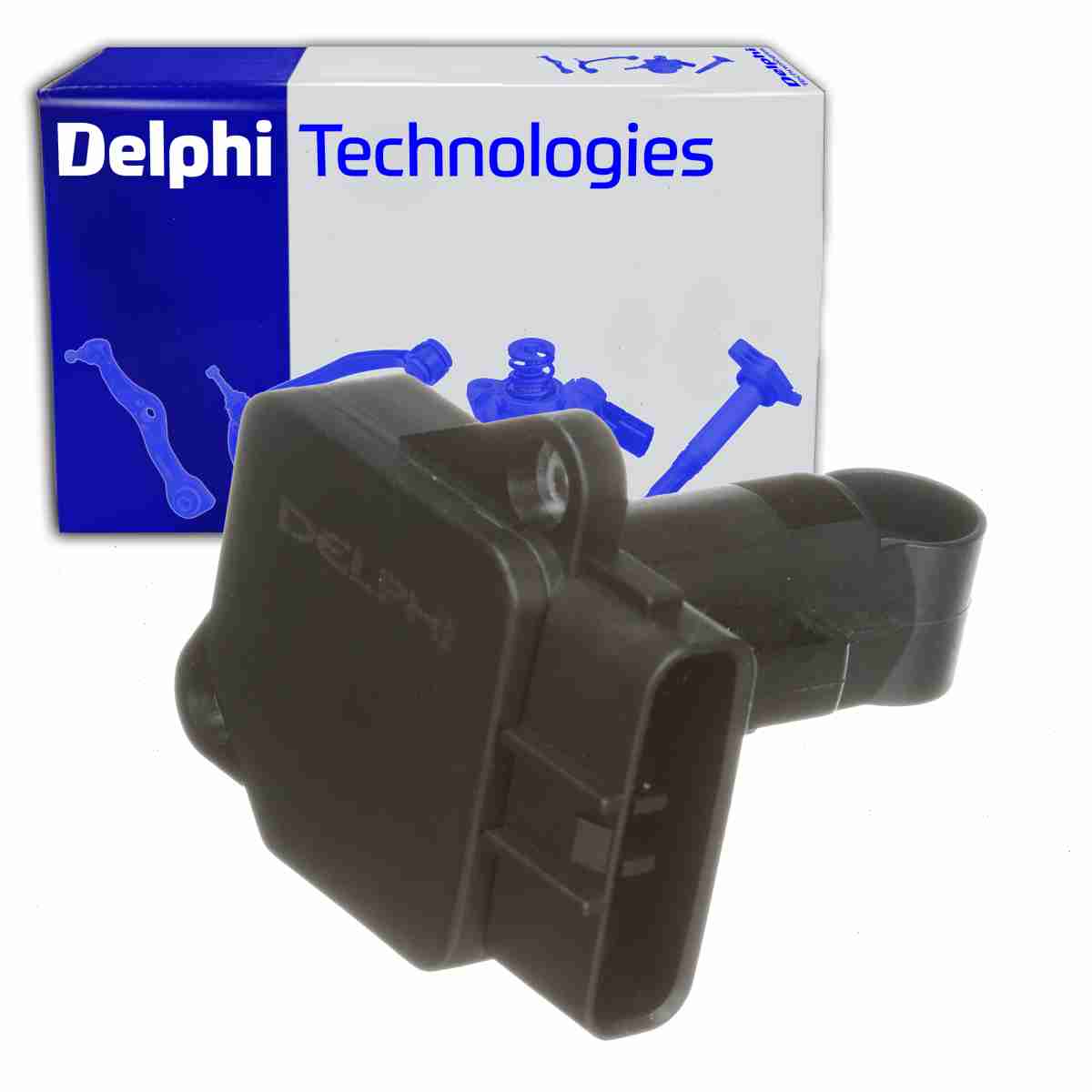 Delphi Mass Air Flow Sensor compatible with Land Rover Range Rover Sport 4.2L 4.4L V8 2006-2009