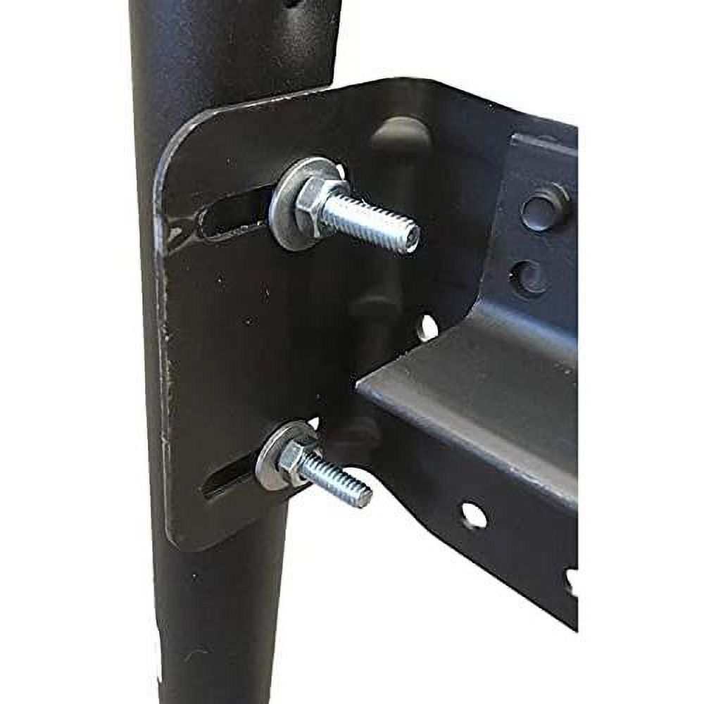 Bolt On Headboard Metal Platform Bed Frame W/ 9 Support Legs & Adjustable Feet For Water Mattresses & Box , King, Brown