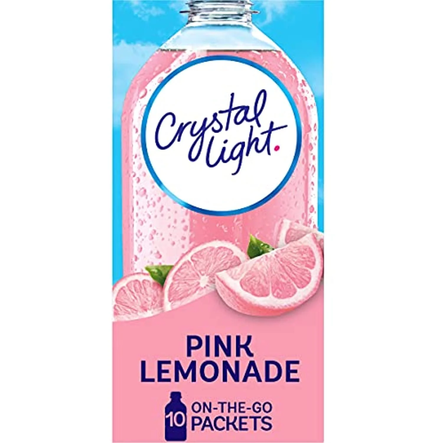 Crystal Light Pink Lemonade Drink Mix (120 On-The-Go Packets, 12 Packs Of 10)