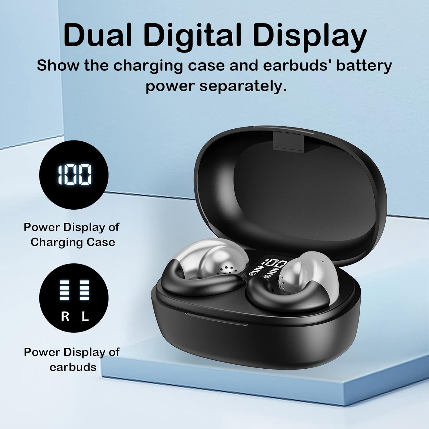 Open Ear Headphones, Bone Conduction Headphones Open Ear Headphones Bluetooth,