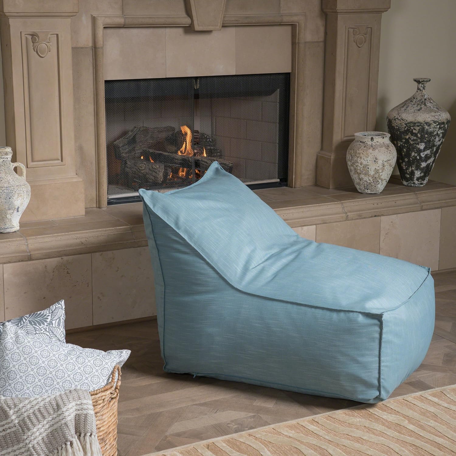 Frank Indoor eal Fabric Bean Bag Lounger