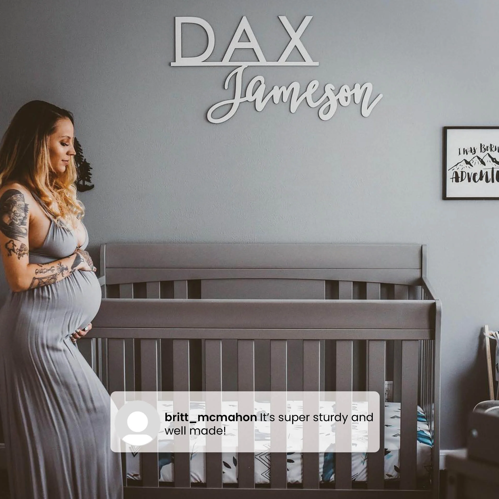 Delta Children Richmond 6-in-1 Convertible Baby Crib, Grey