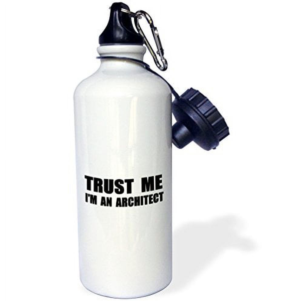 3dRose Trust me Im an Architect - fun architecture humor. funny job work gift, Sports Water Bottle, 21oz
