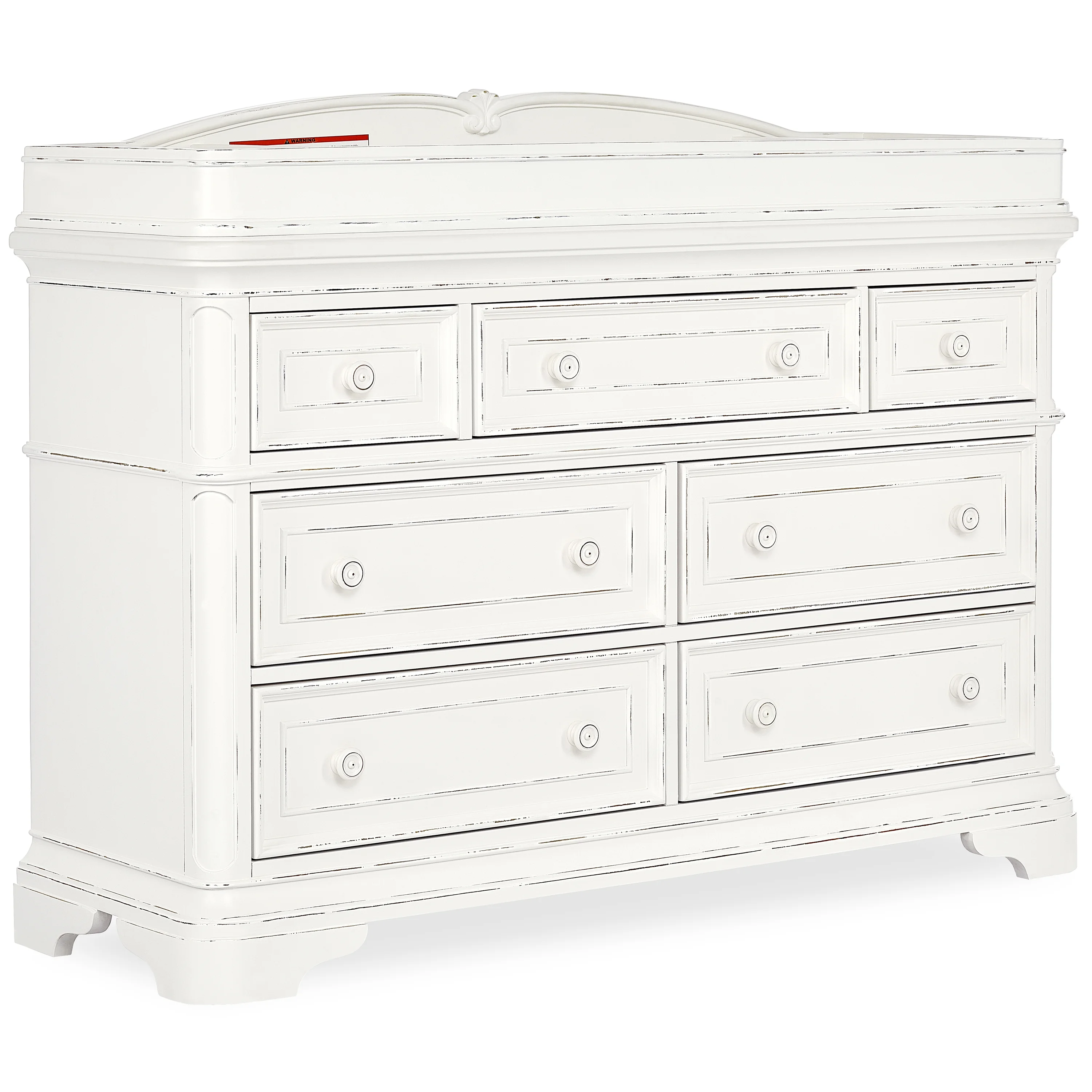 Evolur Signature Bell Changing Tray in Aged White