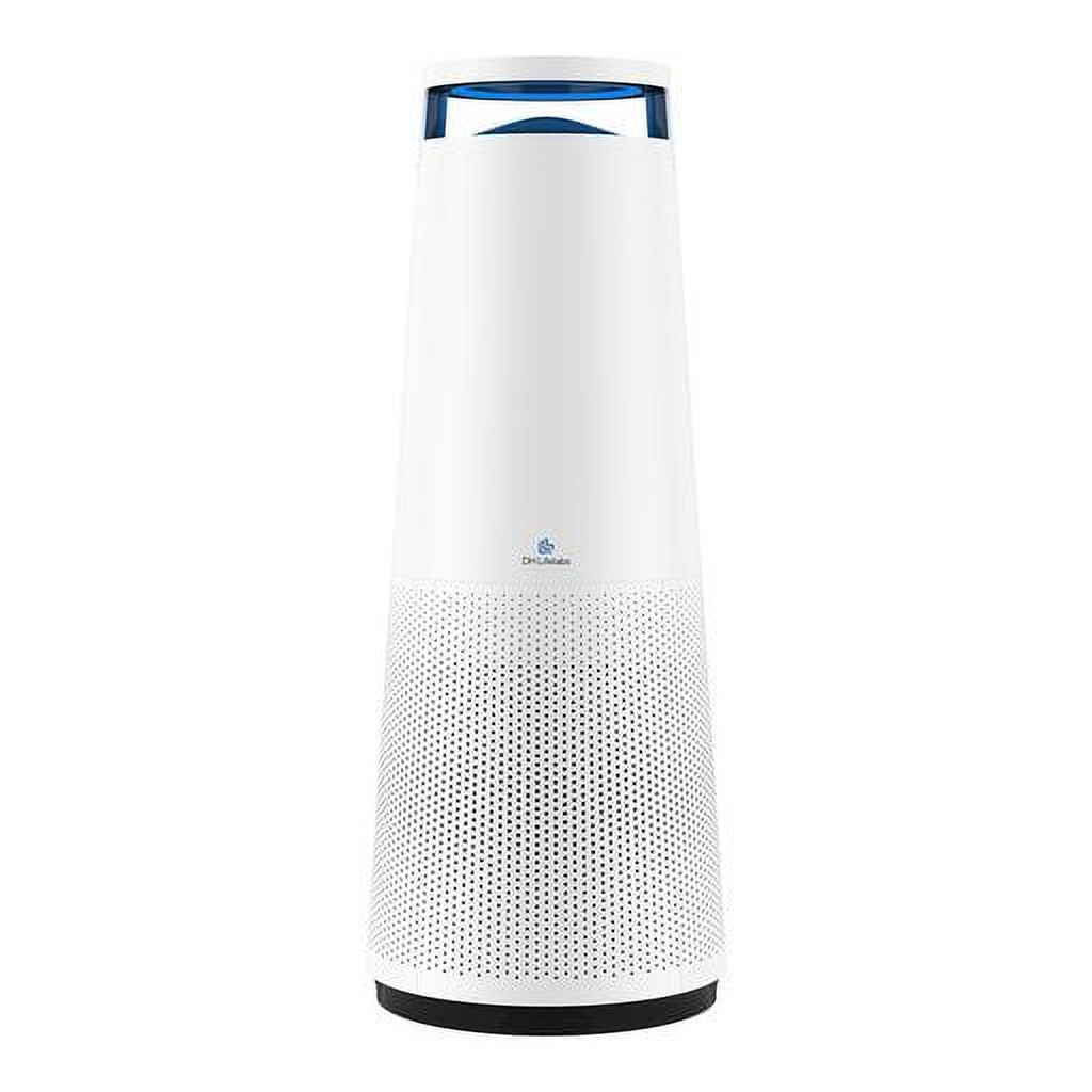 DH Lifelabs Sciaire + HEPA Air Purifier | Ions Actively Clean & Deodorize Air | Eliminates 99.97% of Bacteria & Viruses | H13 HEPA Purifier Filter for Allergies Pets | Large Room Home | White