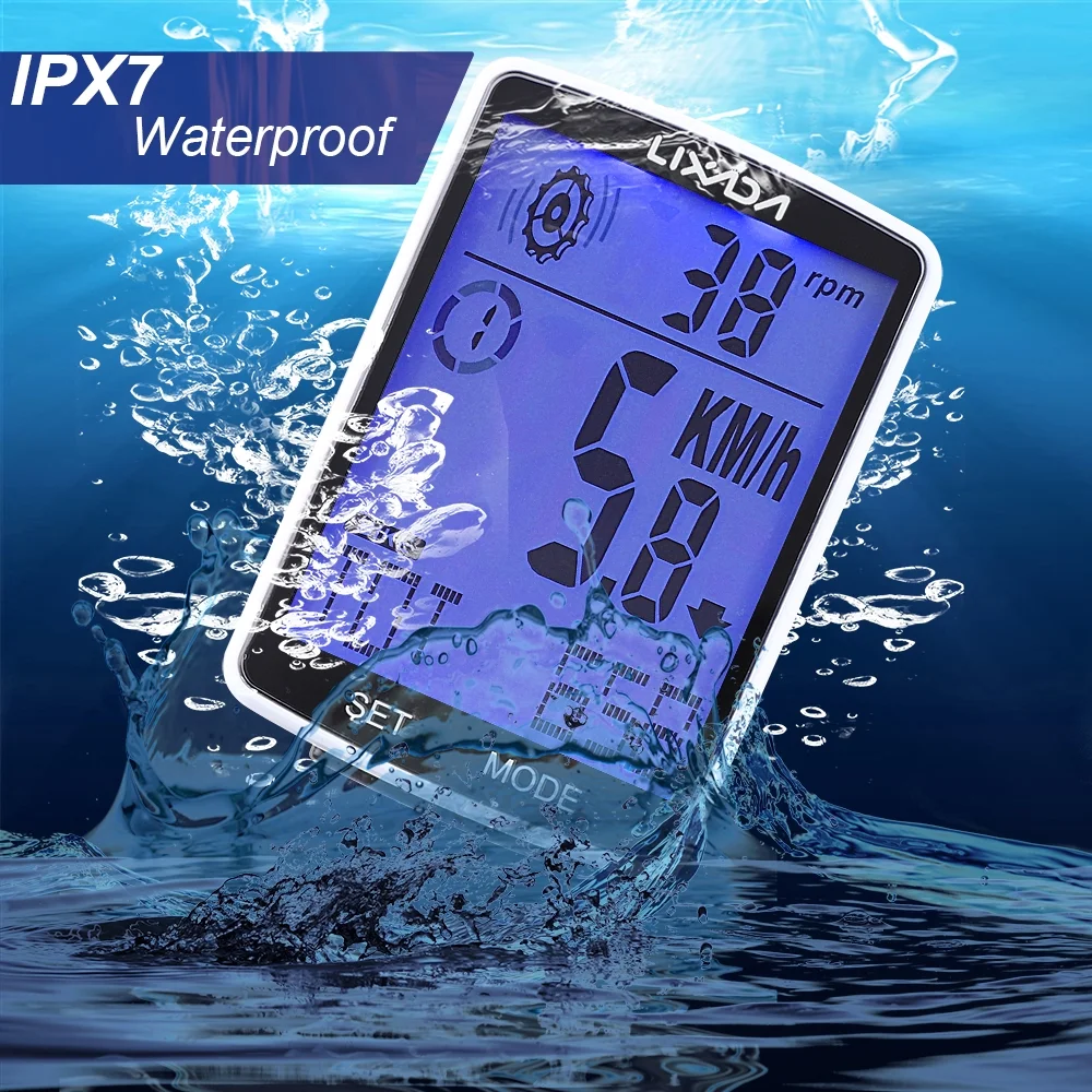 Lixada Bike Computer,3 In 1 Computer Functional Lcd Functional Lcd Screen Bike Ipx7 Waterproof Computer With Heart Screen Computer With Mountain BikeMountain Huiop In 1 Bike Stopwatch