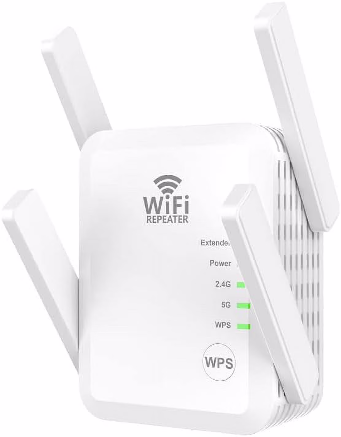 WiFi Extender Booster Repeater, 2.4&5GHz Dual Band Wireless Internet Repeater and Signal Amplifier Up to 8000sq.ft and 45+ Devices, for Home & Outdoor White
