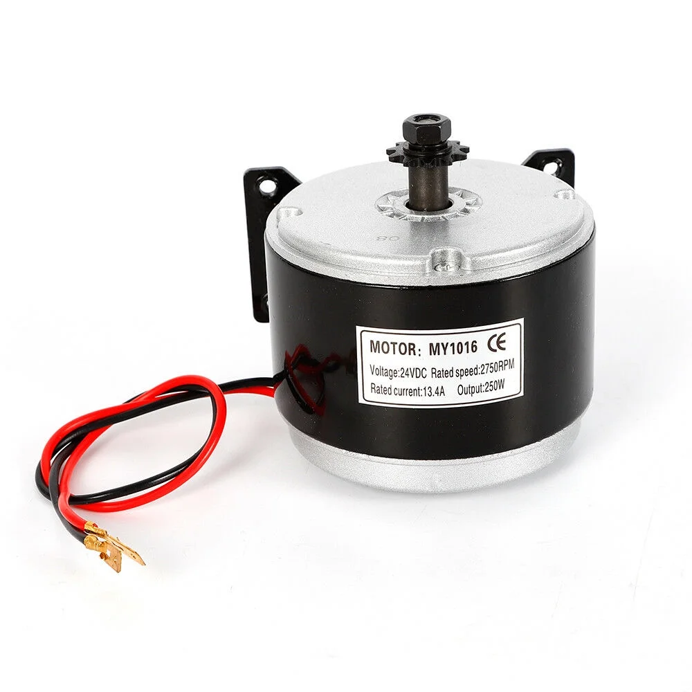 250W 24V Electric Motor Brushed Motor Kit For Electric Scooter E-Bike Go-Kart